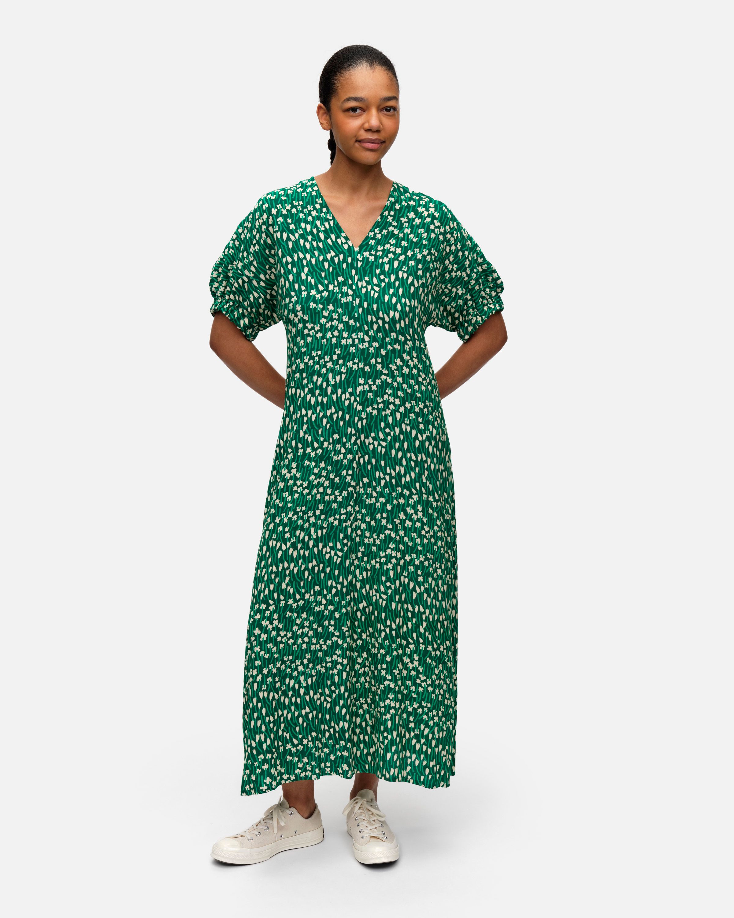 marimekko マリメッコ Berylli Tuulahdus ブラウス Intoilla Tuulahdus