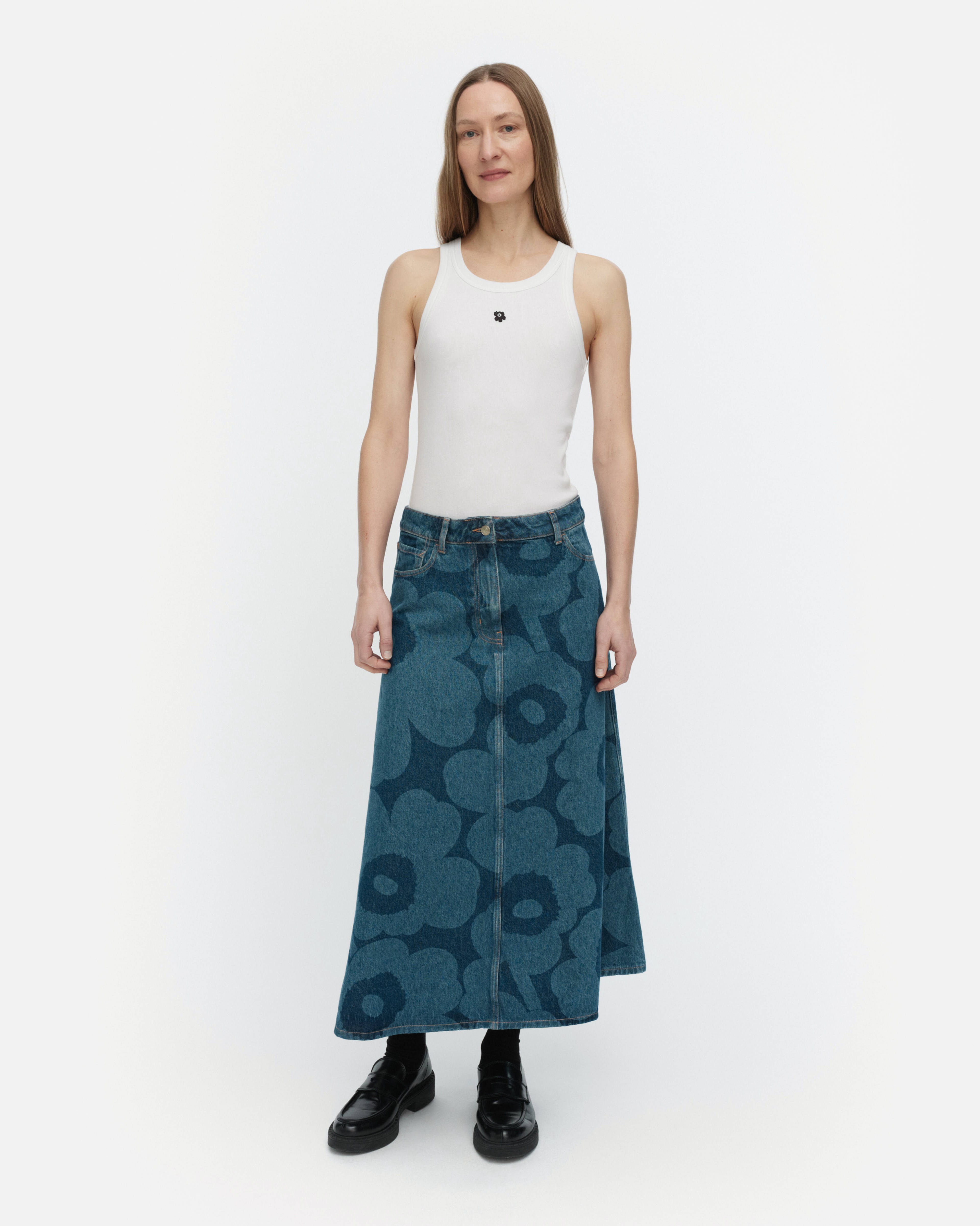 Maridenim Suoritus Unikko, Skirt, mid indigo,