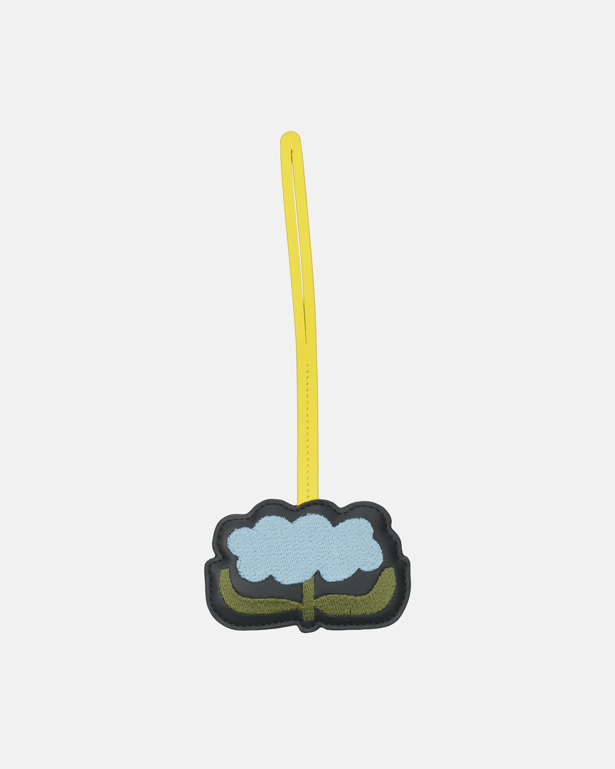 Charm Rantakukka Bag charm black, yellow, blue, green | Marimekko