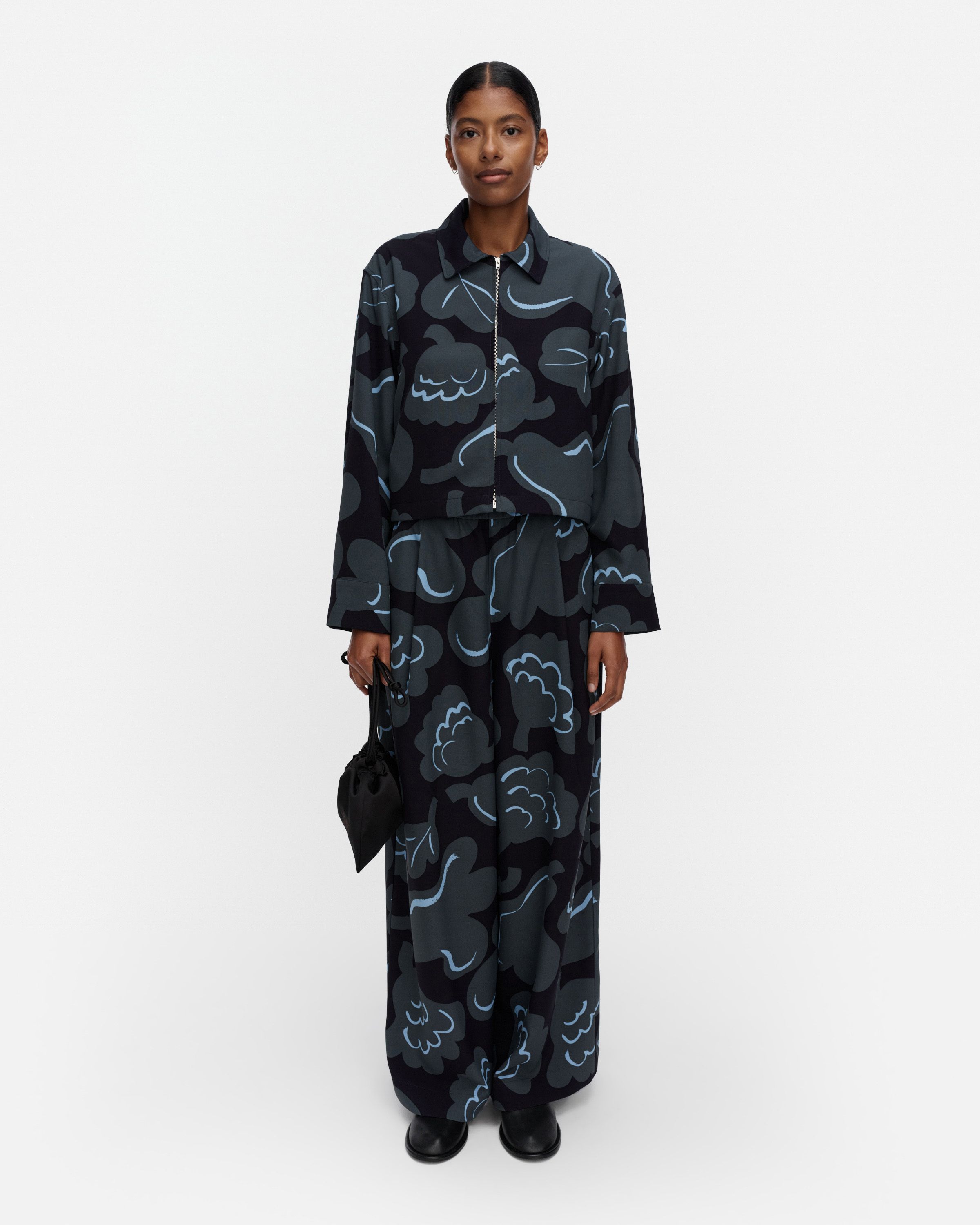 marimekko/Viivat Paju ニットベスト/石本藤雄/柳 Viivat Paju knitted top