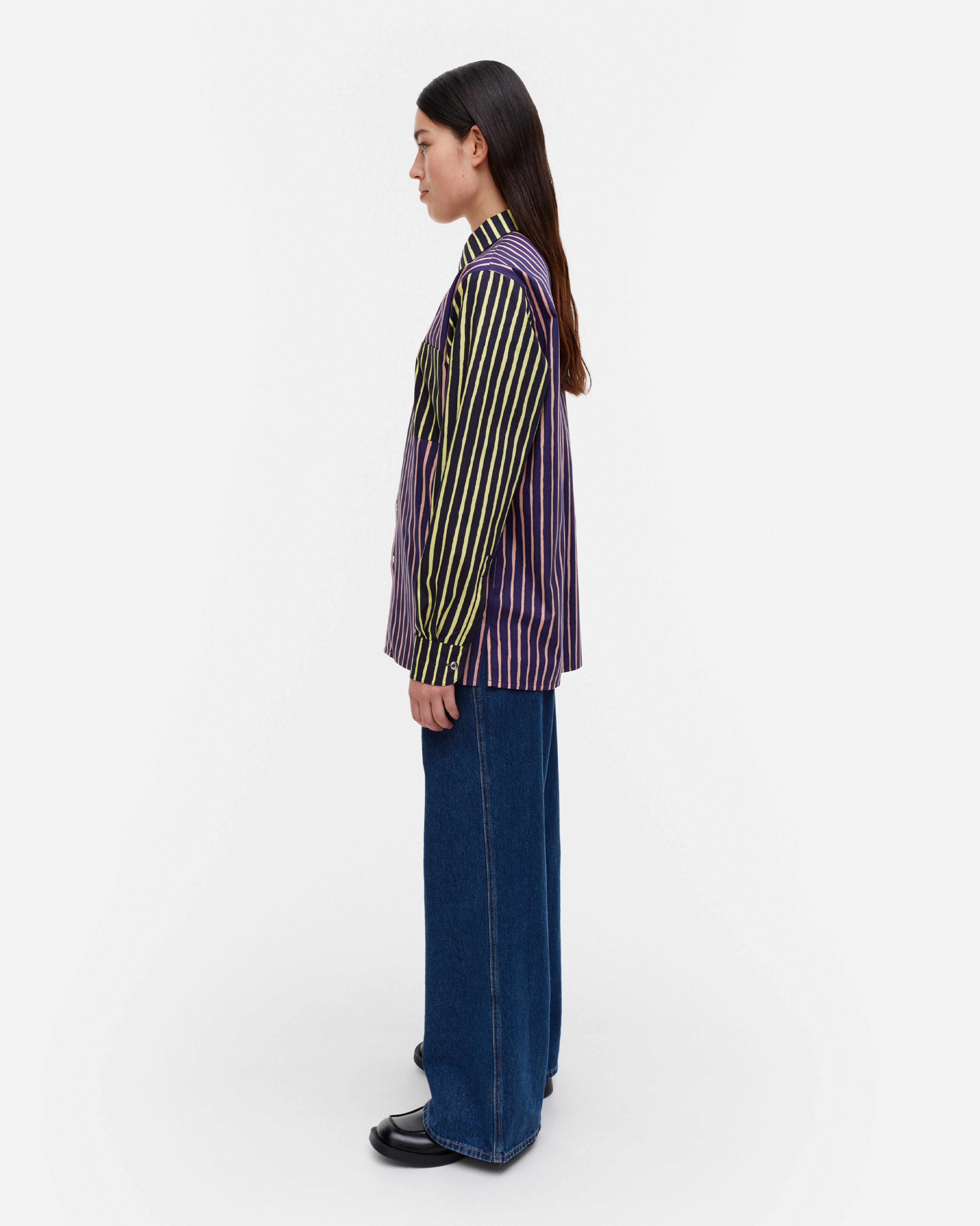 Jokapoika Multi, Kioski puuvillapaita, t.sininen, v.pun., keltainen,