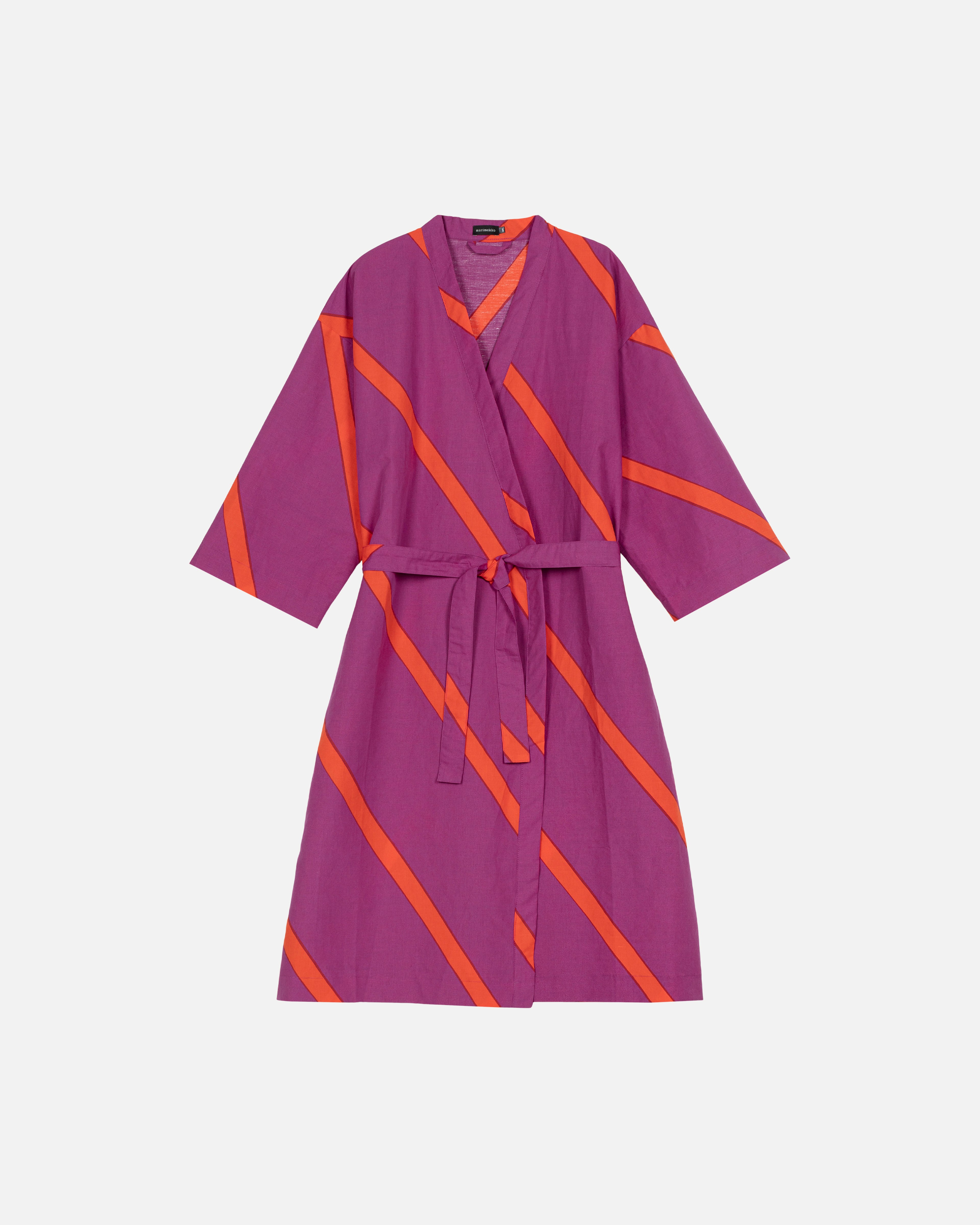 Basso / Laila Gohar for Marimekko, Morning gown, burgund red,