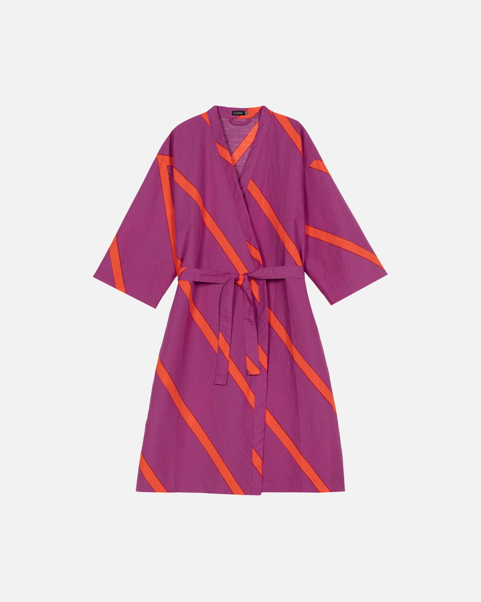 Basso / Laila Gohar for Marimekko, Morning gown, burgund red,