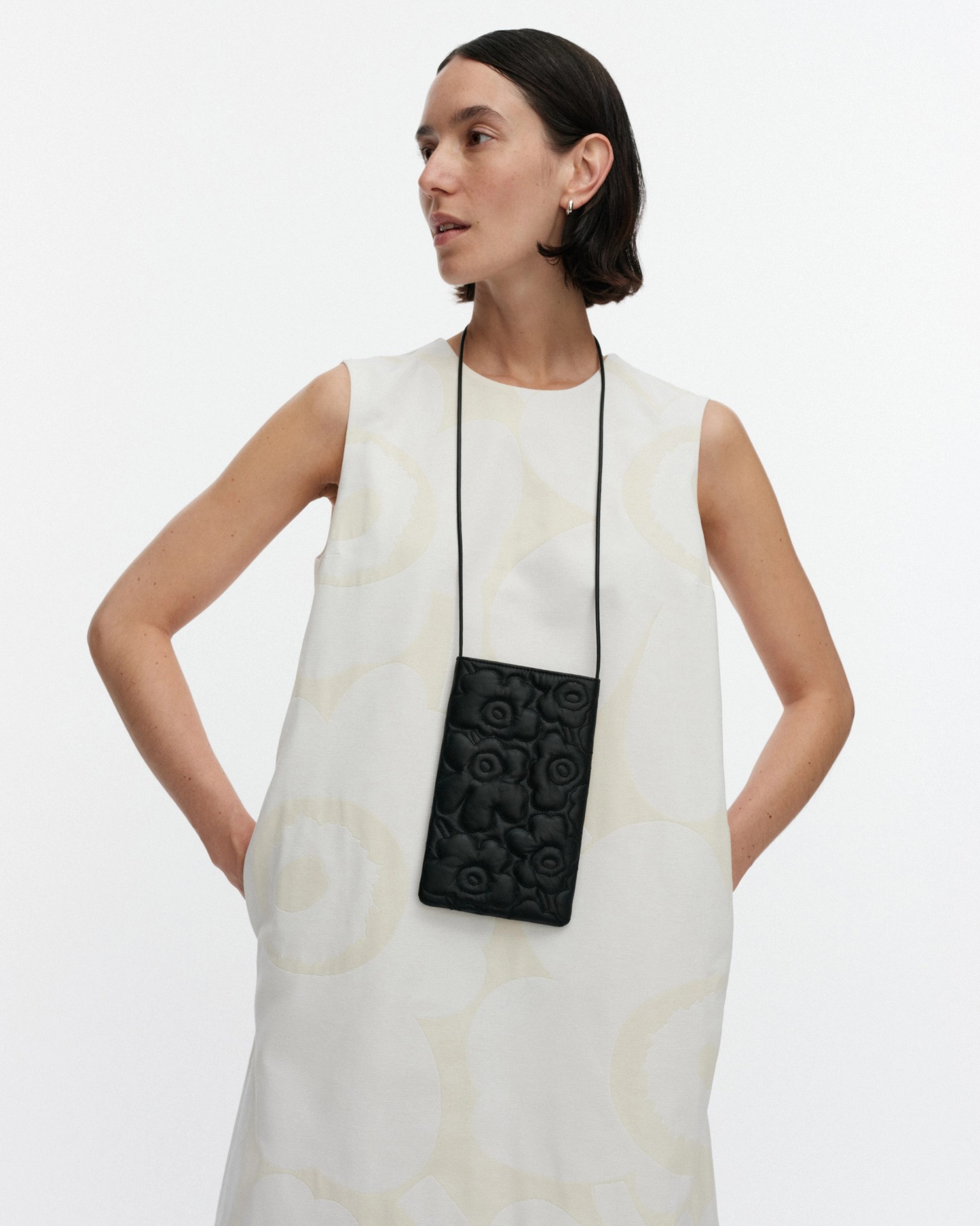 Phone Pocket Unikko, Shoulder bag, black,