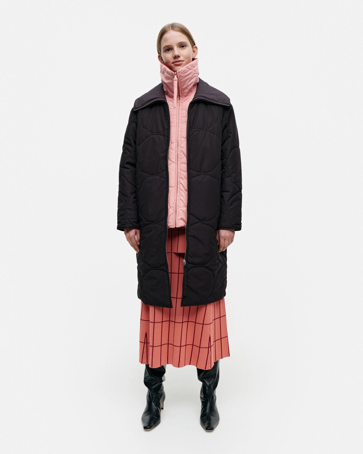 Kurtiini Kivet Lightweight padded coat | Marimekko