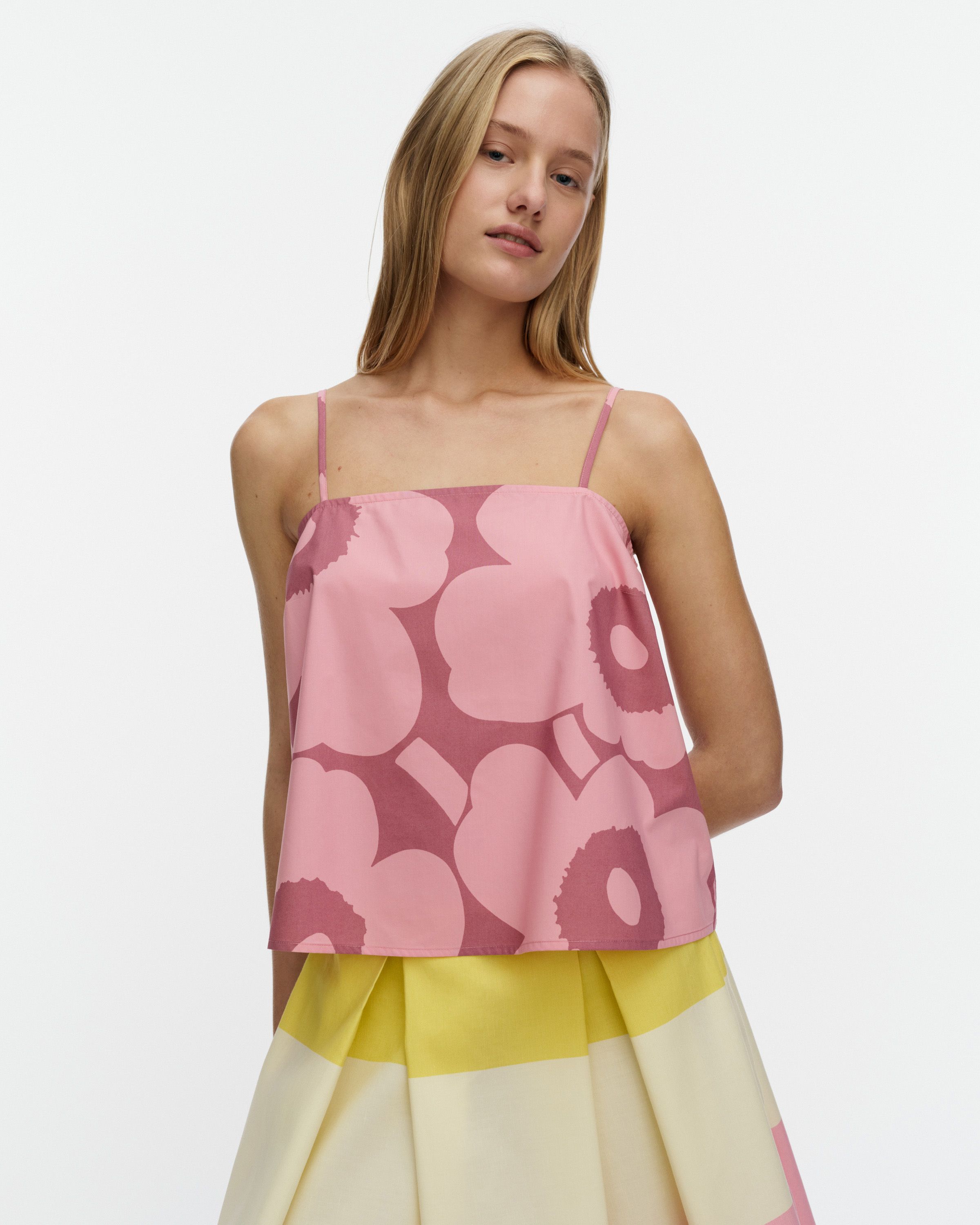 marimekkoマリメッコPuisto-osastoプイストオサスト Puisto Unikko Top rose, dark rose | Marimekko