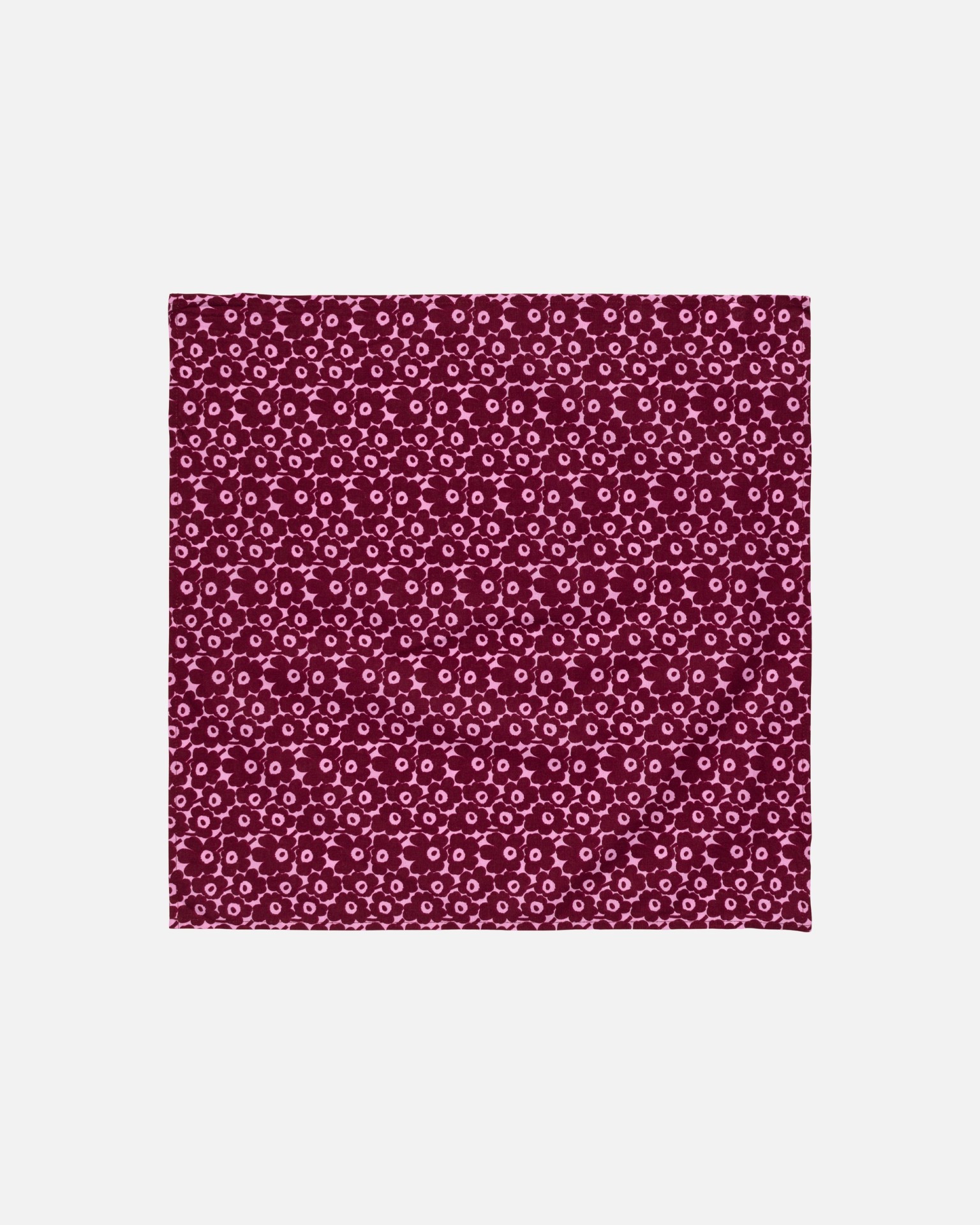 Pikkuinen Unikko, Furoshiki fabric, pink, deep red,