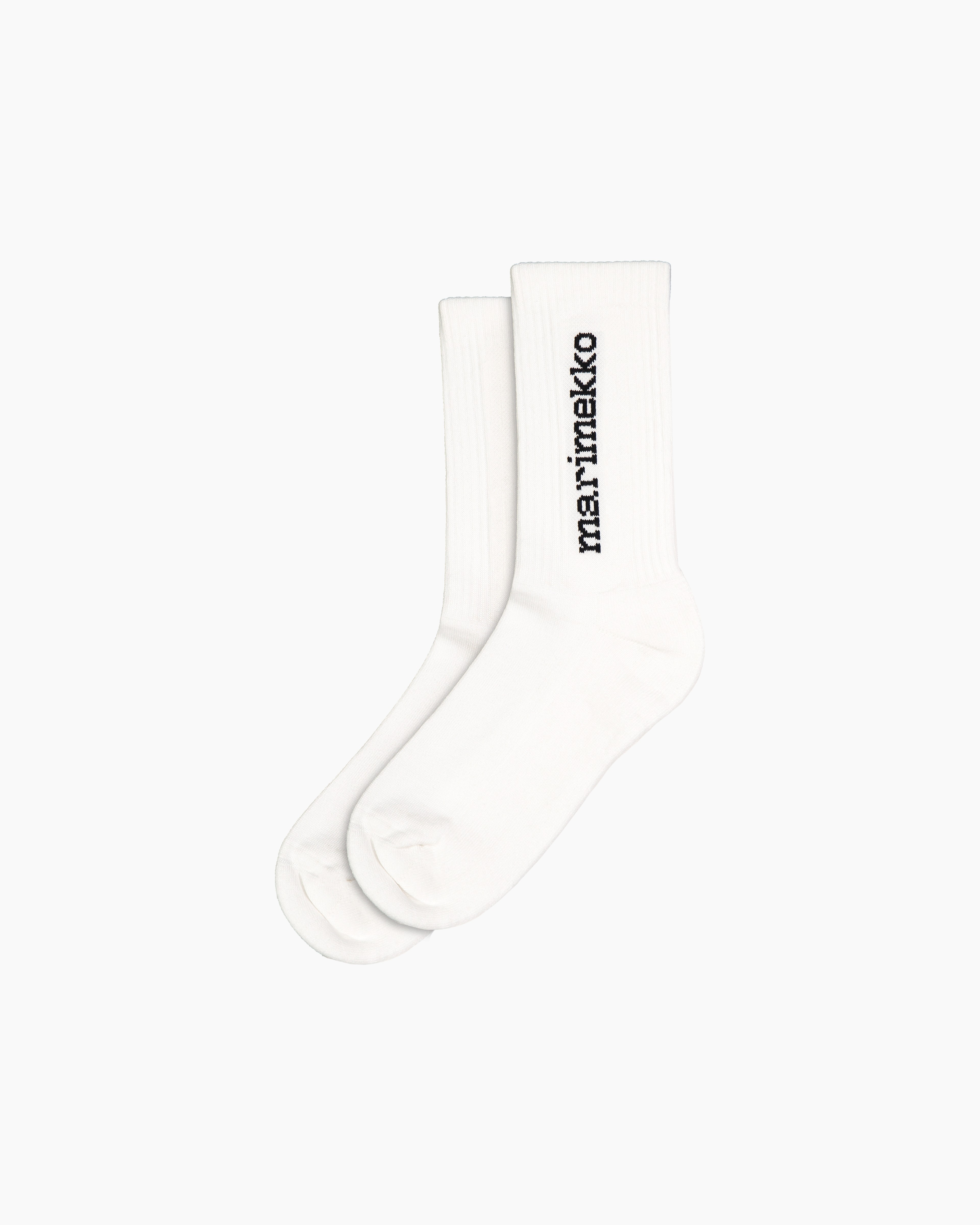Kuksa single logo, Socks, white, black,