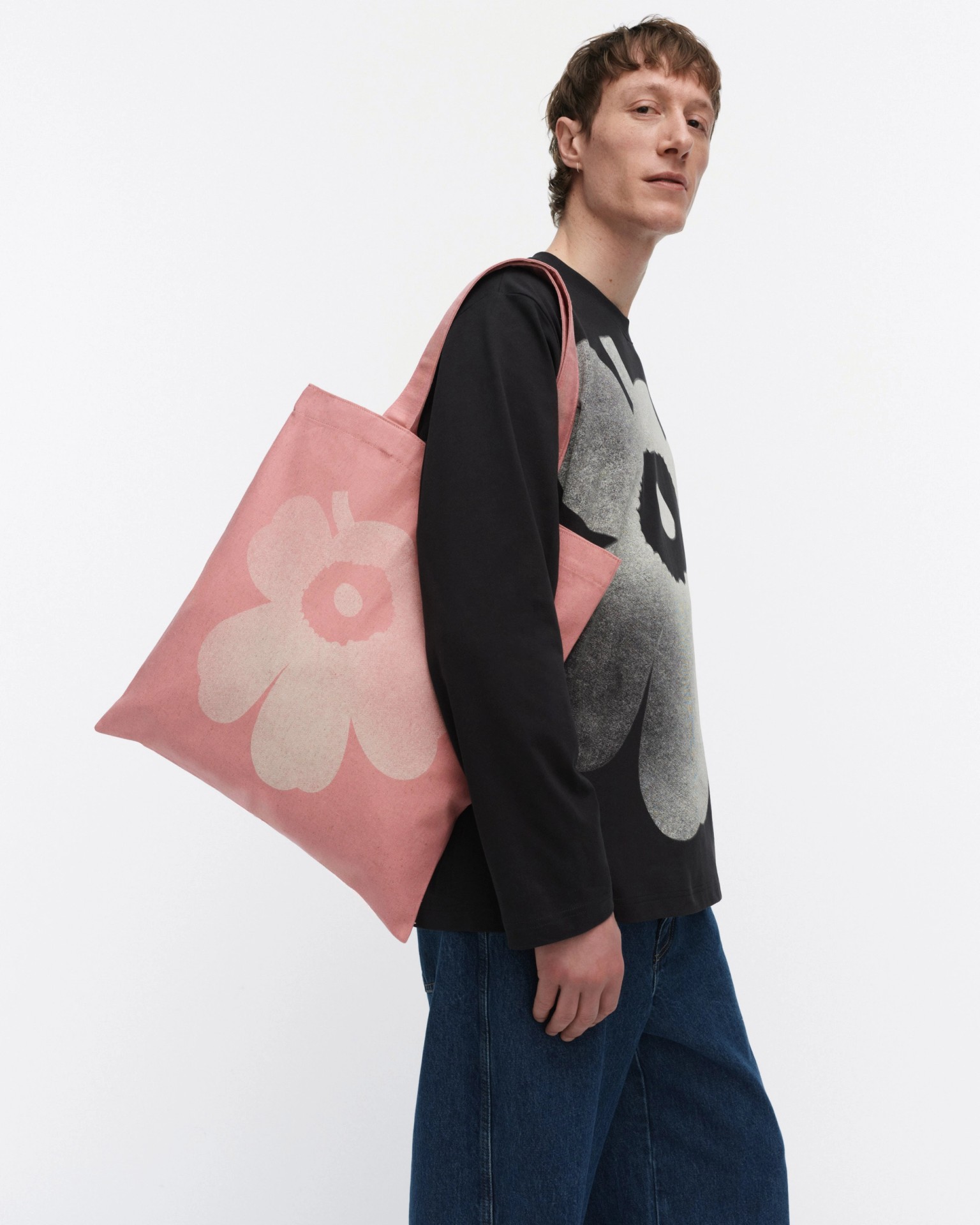 Vankka Unikko Placement, Kioski bag, rose, off white,