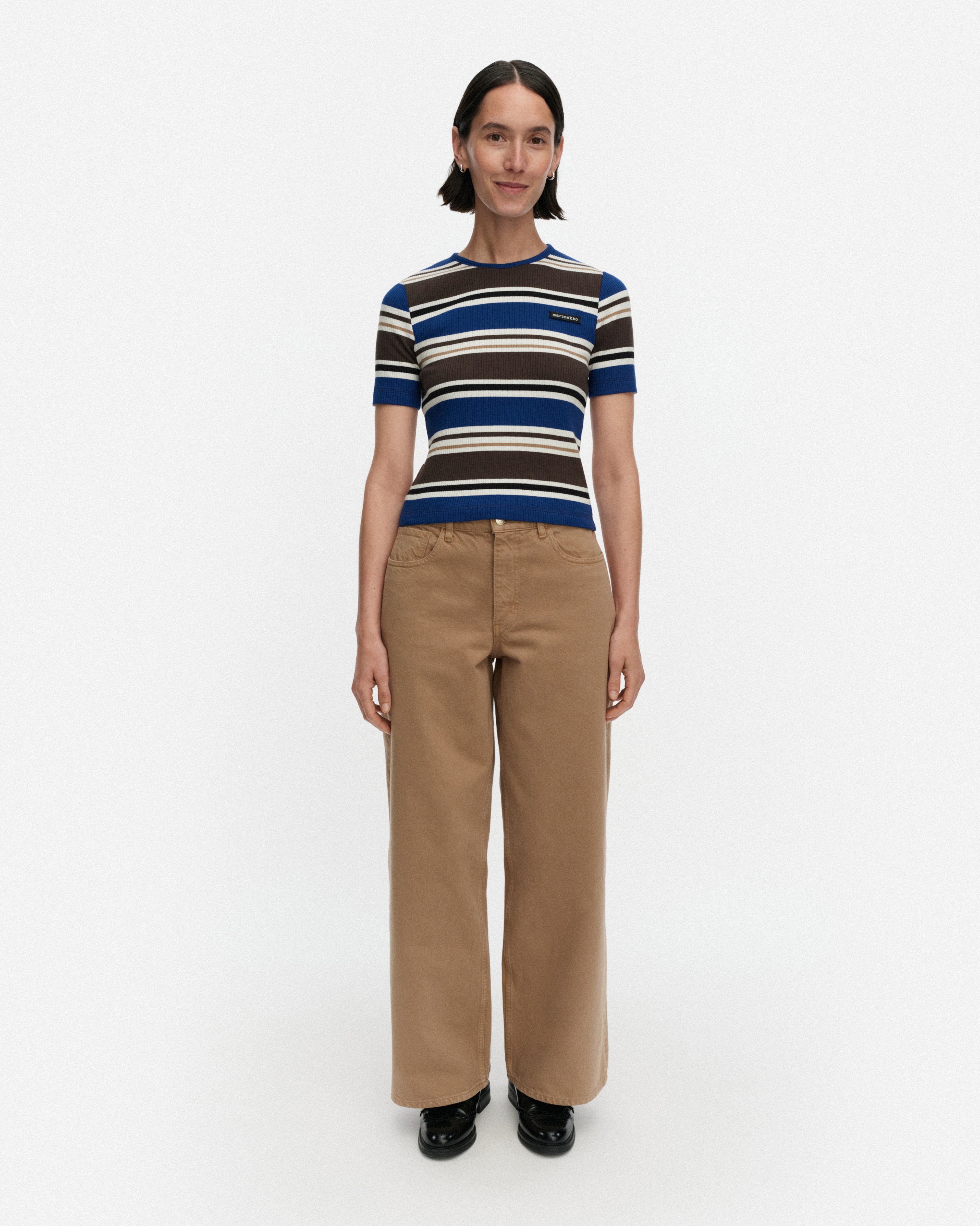 Spurtti Helvi, Shirt, blue, brown, black, white,