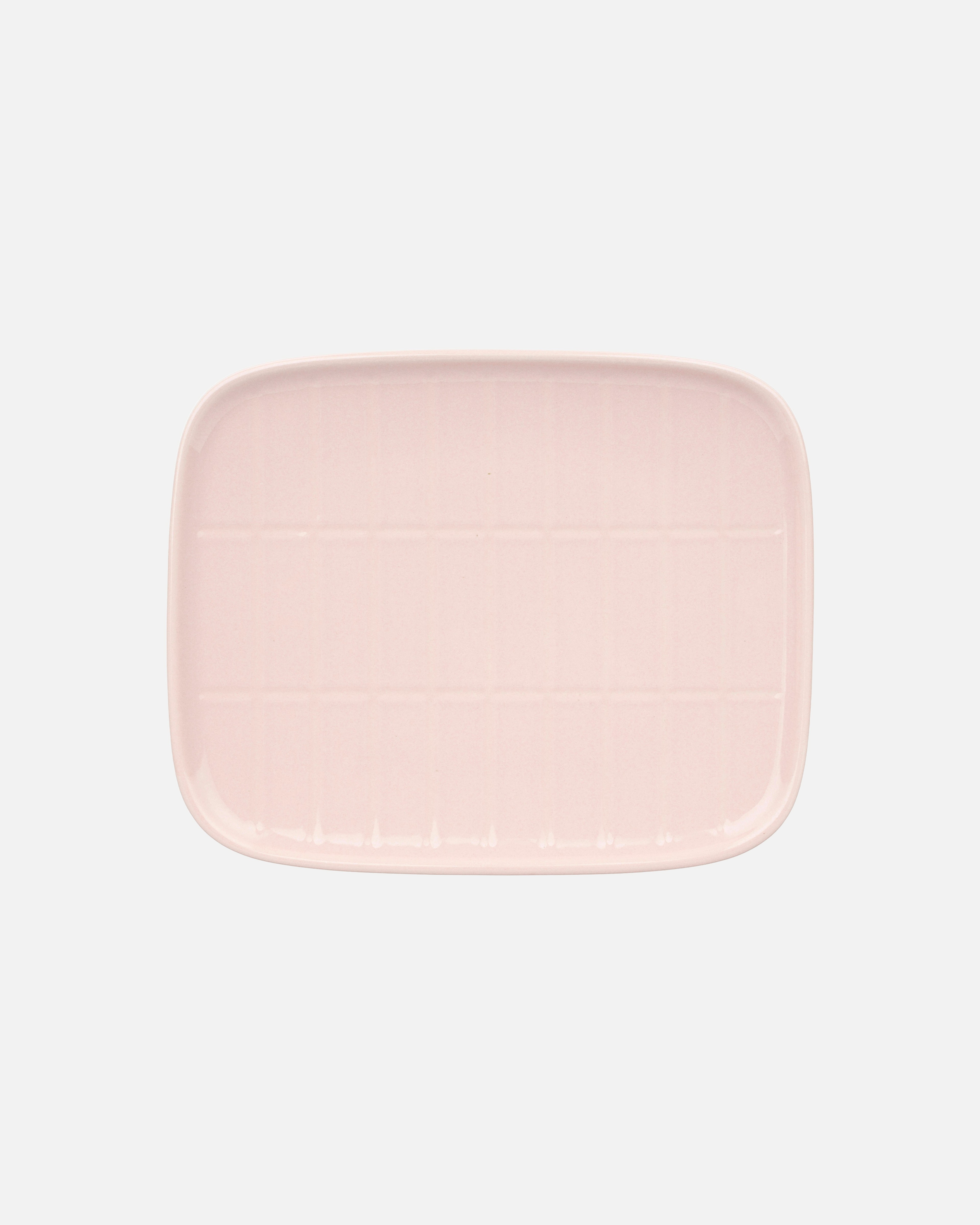 Oiva / Tiiliskivi, Rectangular plate, light pink,