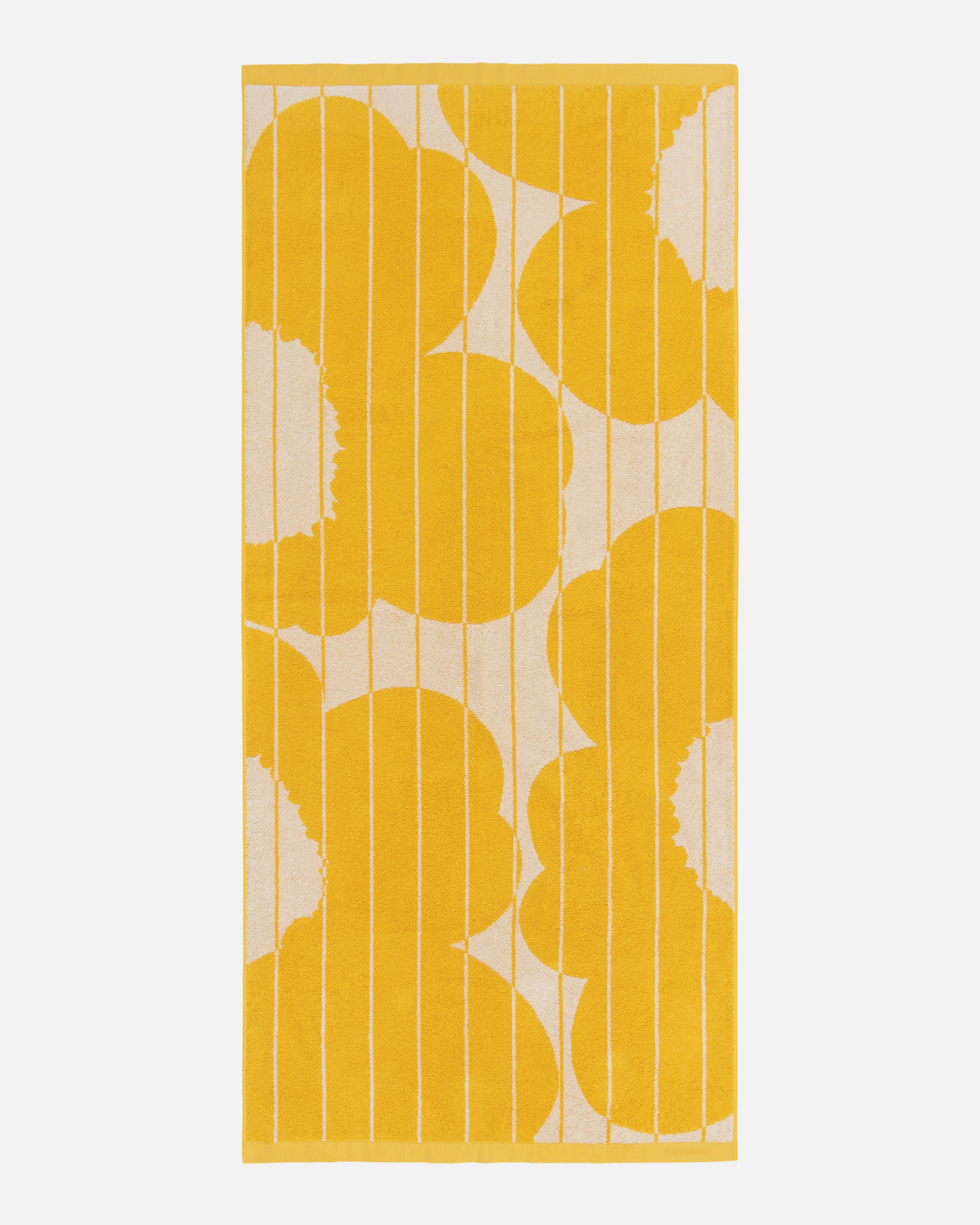 Vesi Unikko, Bath towel 70x150 cm, spring yellow, ecru,