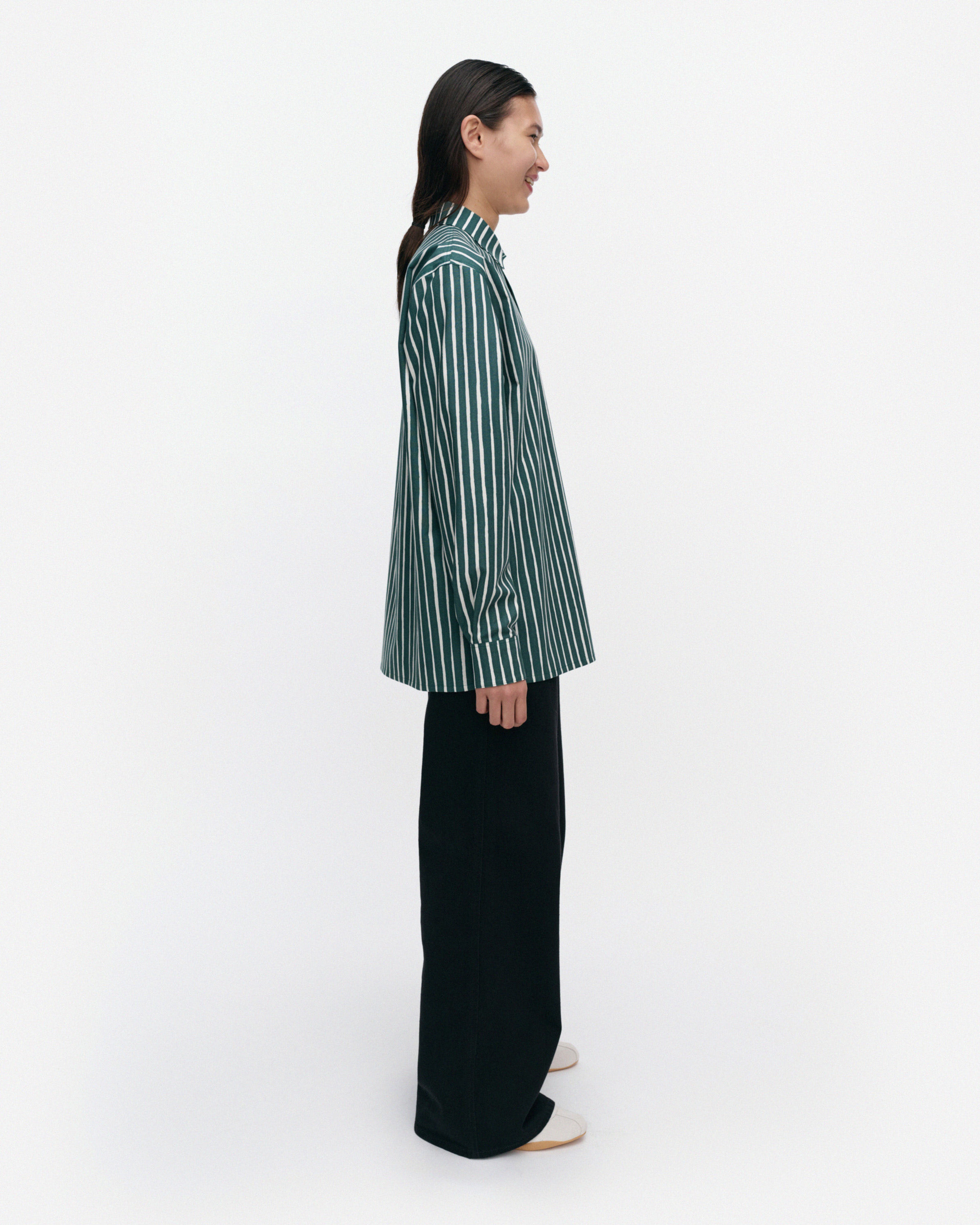 Jokapoika, Chemise Kioski en coton, vert, blanc cassé,