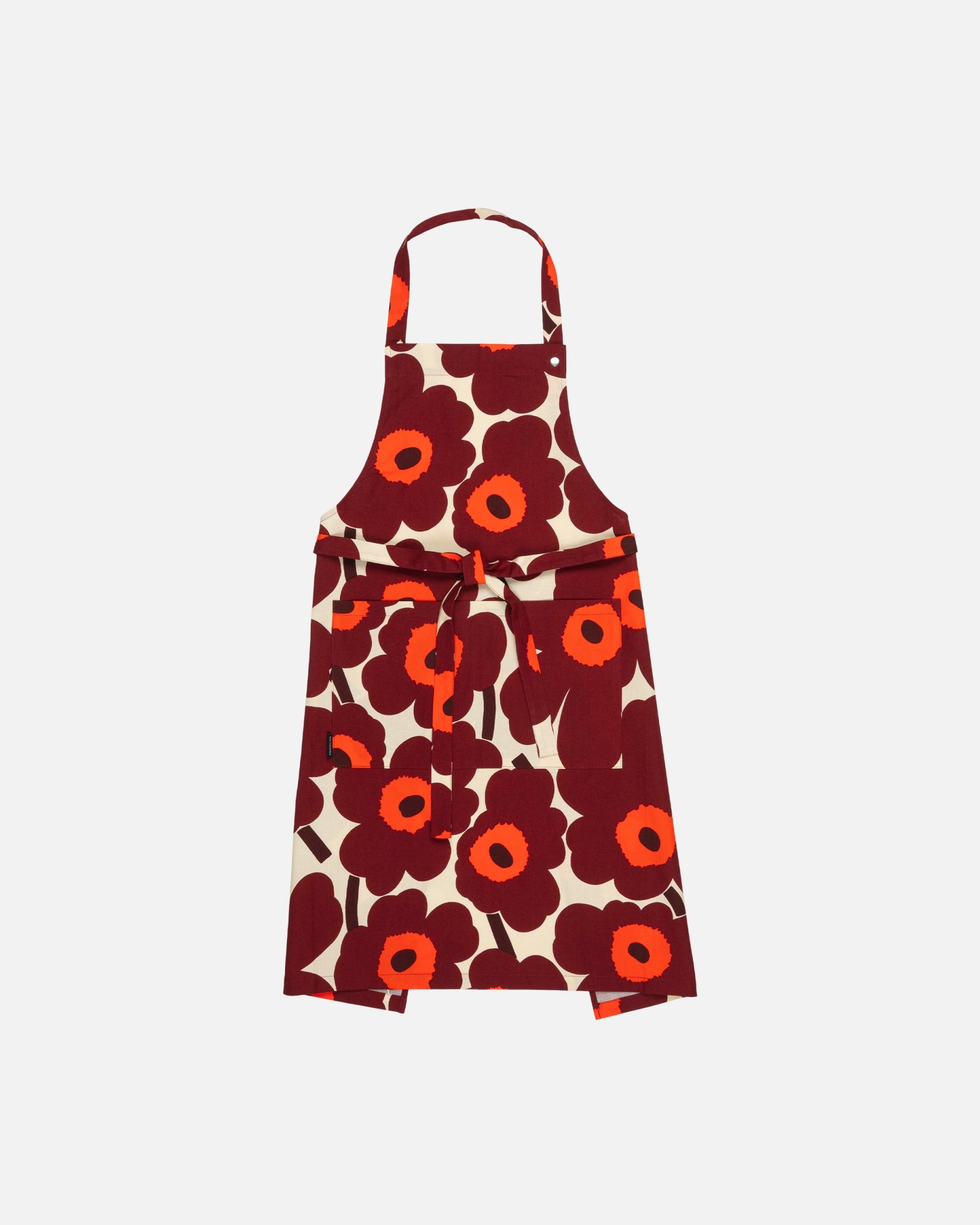 Pieni Unikko, Apron, vanilla, wine red, red,