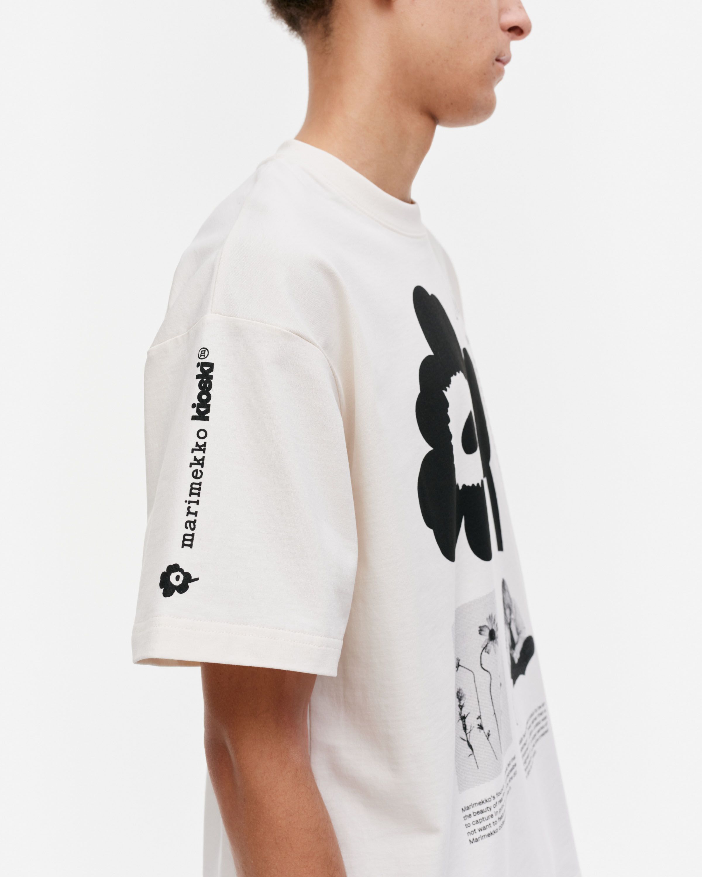 Nopeus Unikko Tribute Placement Kioski t-shirt off white, black