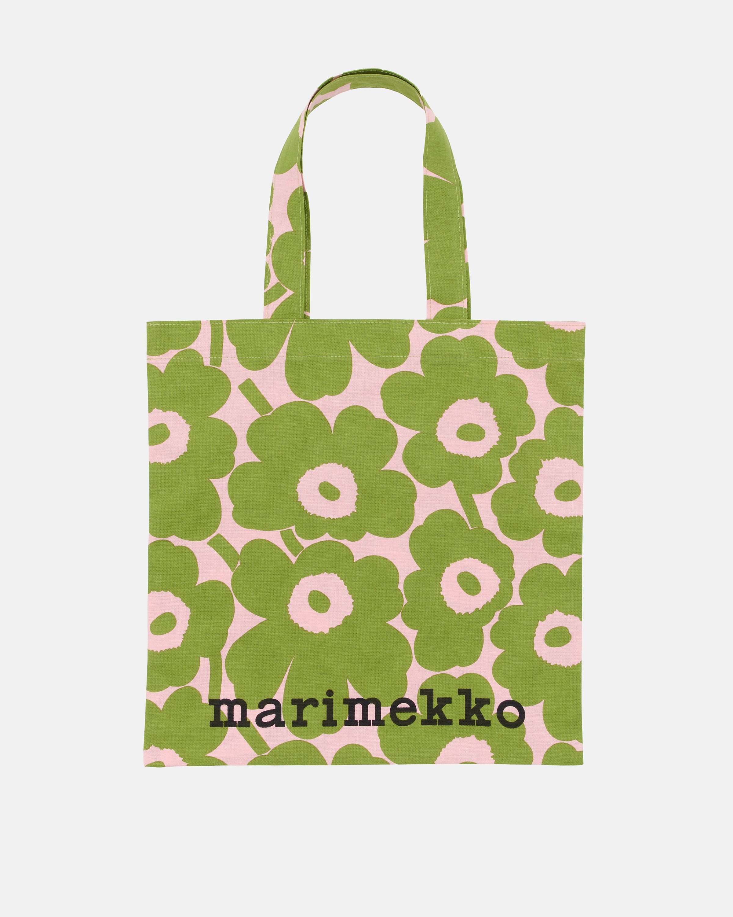 Vankka Unikko Bag light pink, green | Marimekko