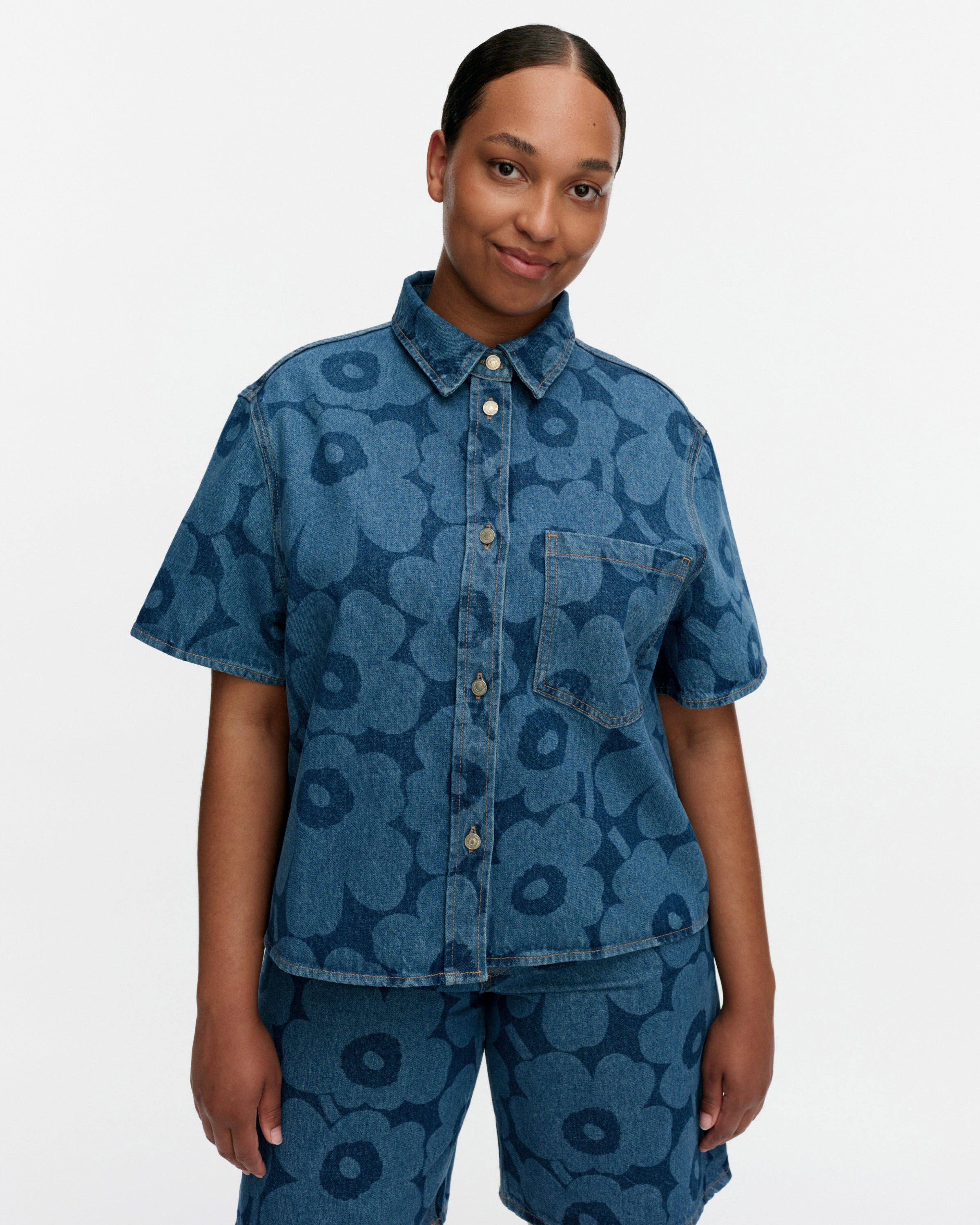 Maridenim Kuvata Unikko, Shirt, mid indigo,