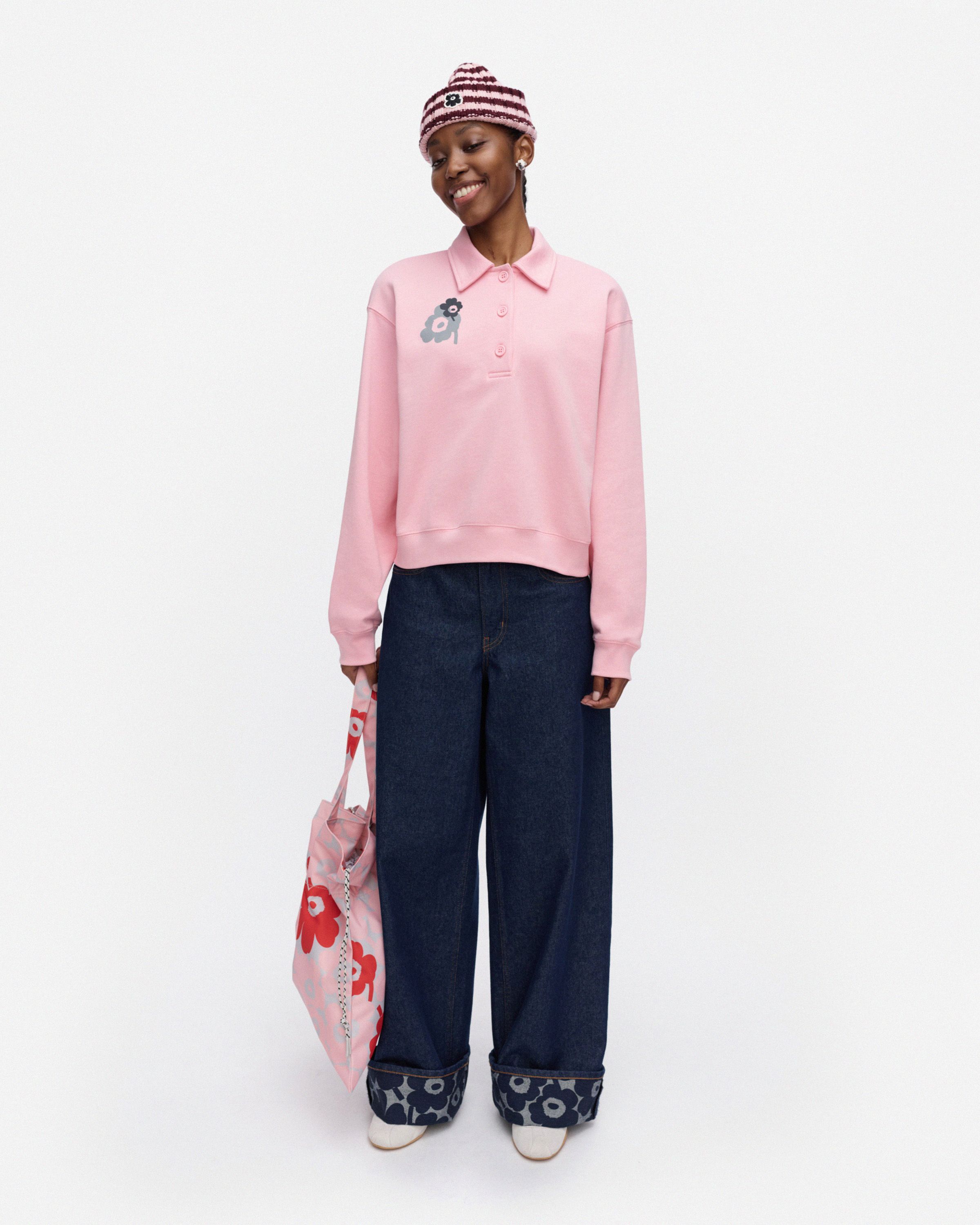 Toiminta Unikko Placement Kioski sweatshirt light pink, grey