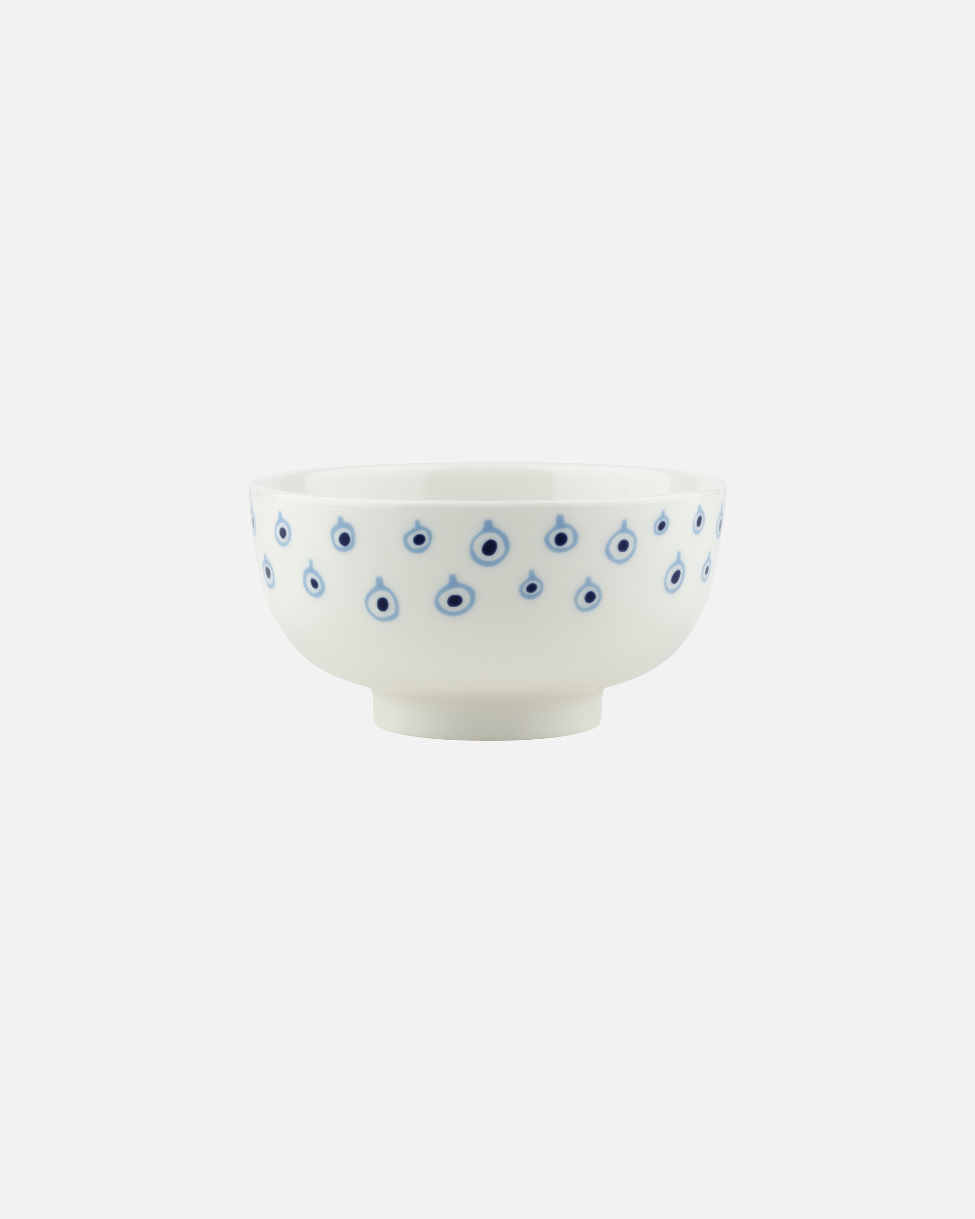 Oiva / Musta Tamma, Bowl, off white, orange red, lt.blue,
