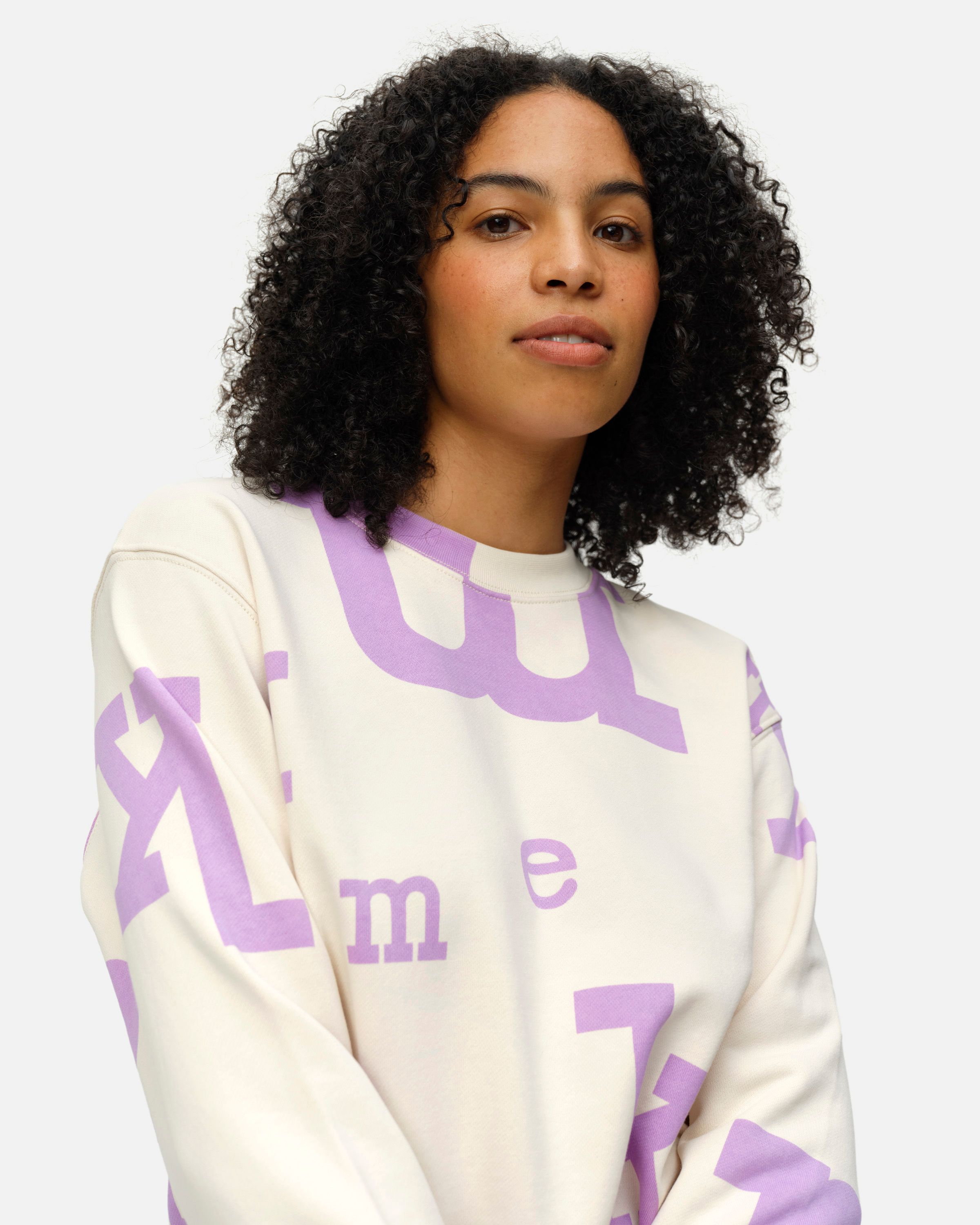 Leiot Marimerkki Sweatshirt off white, lilac | Marimekko
