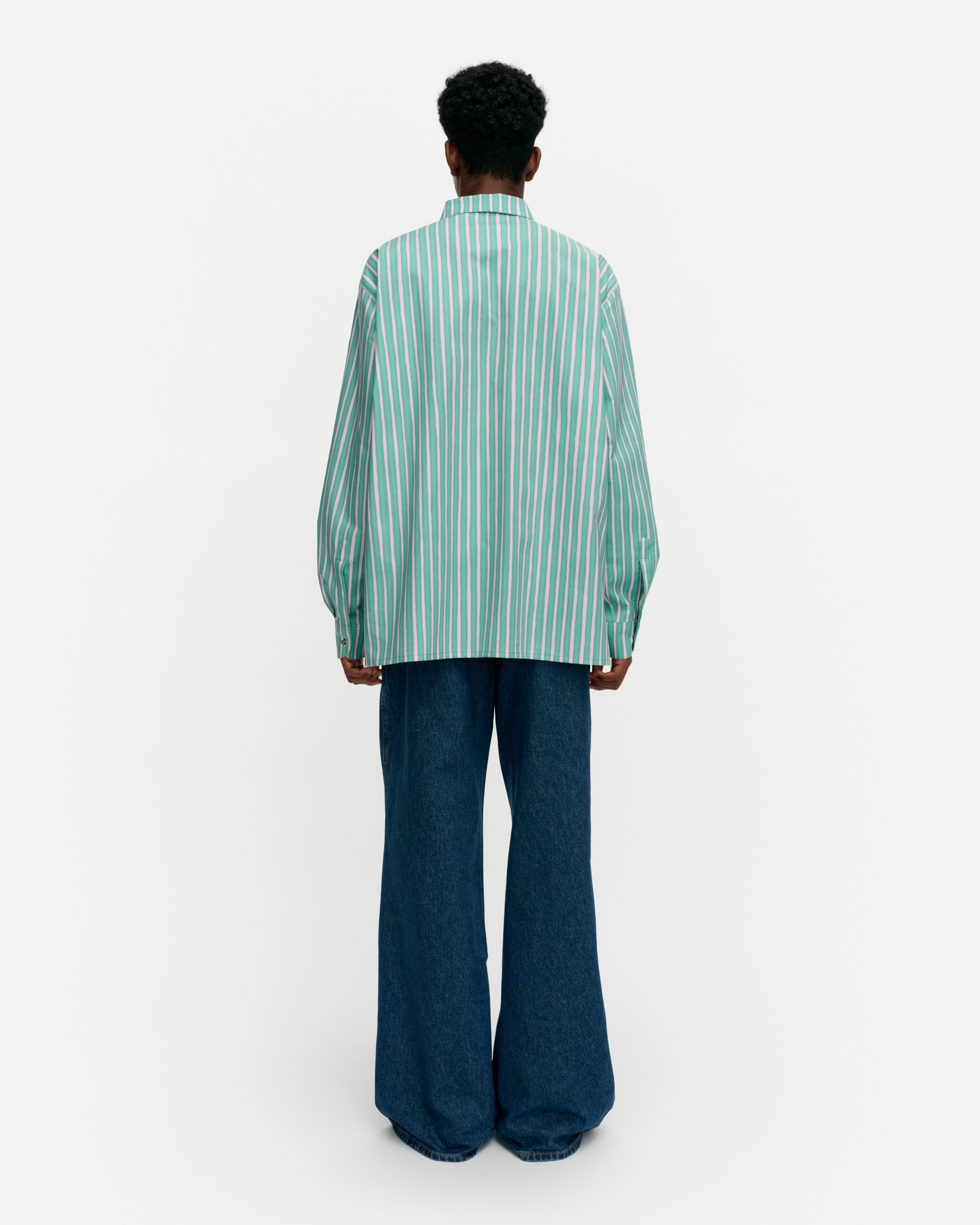 Jokapoika, Kioski cotton shirt, green, pink,