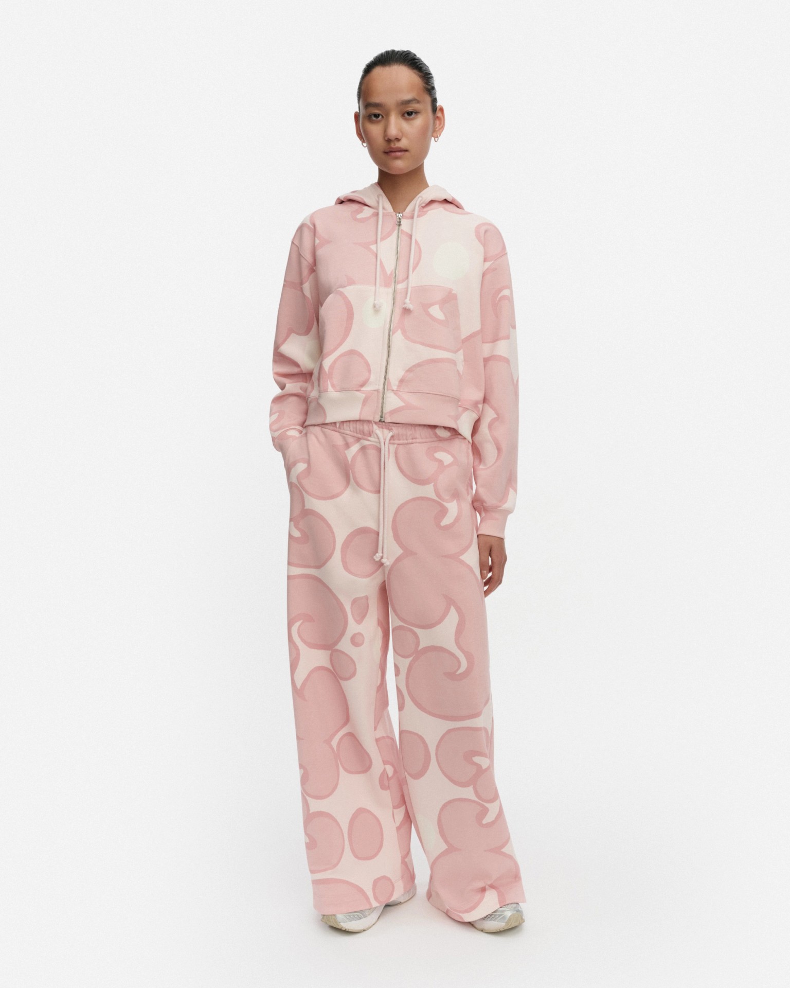 Joggi Keidas, Kioski hoodie, light pink, off white,