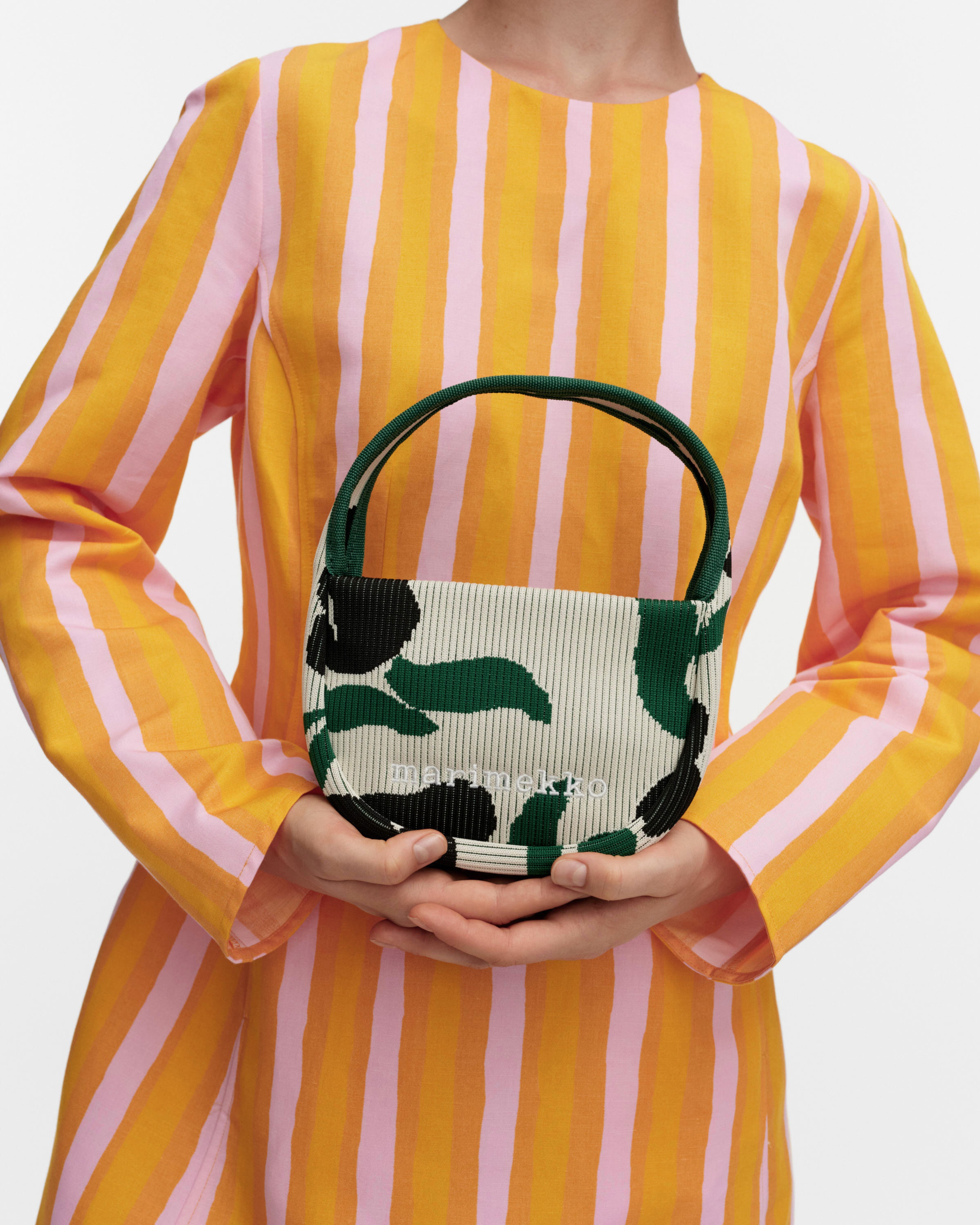 Knitted Mini Handbag Lemmitty, Shoulder bag, off white, dark green, black,
