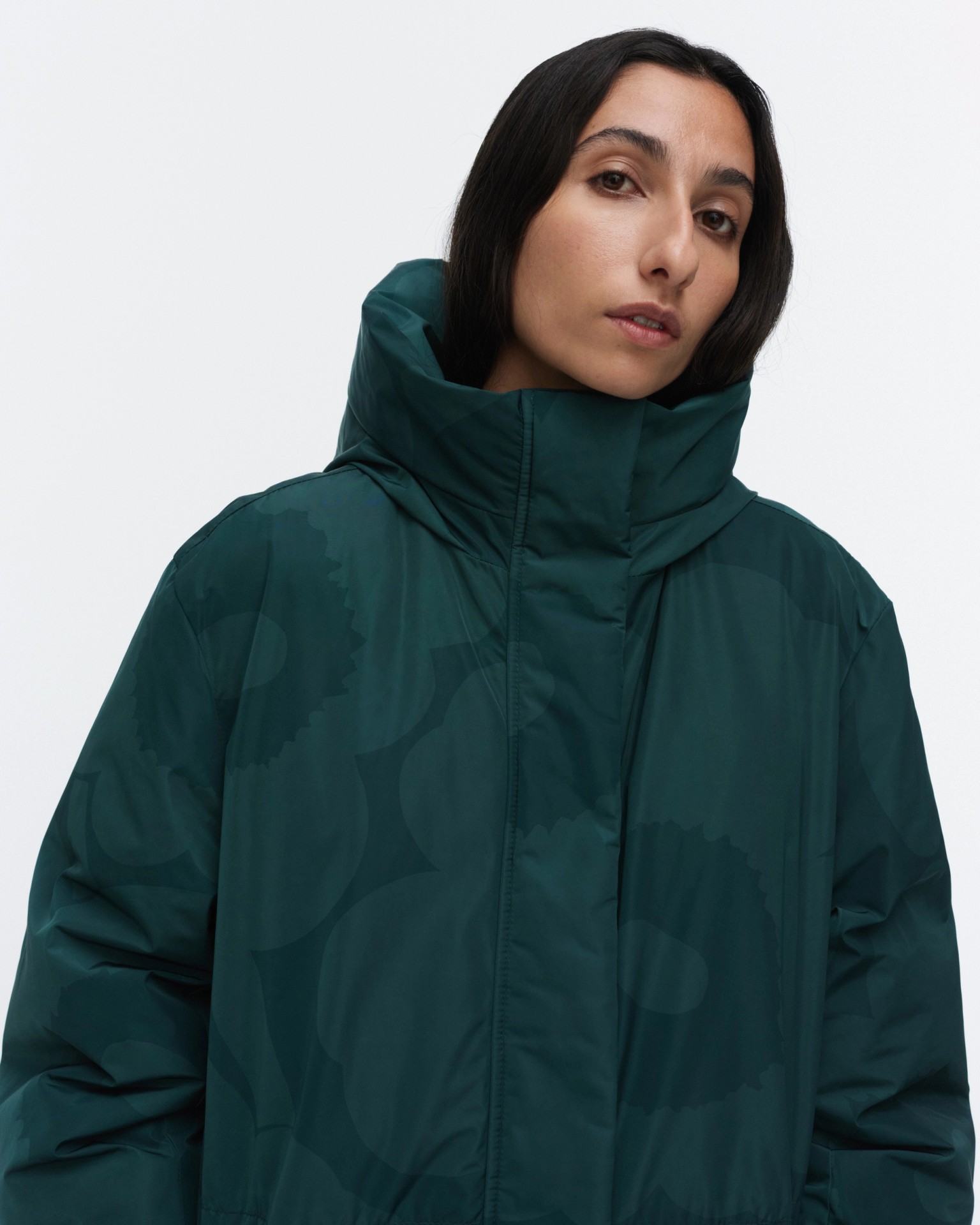 Käännös Unikko, Down coat, dark green, green,