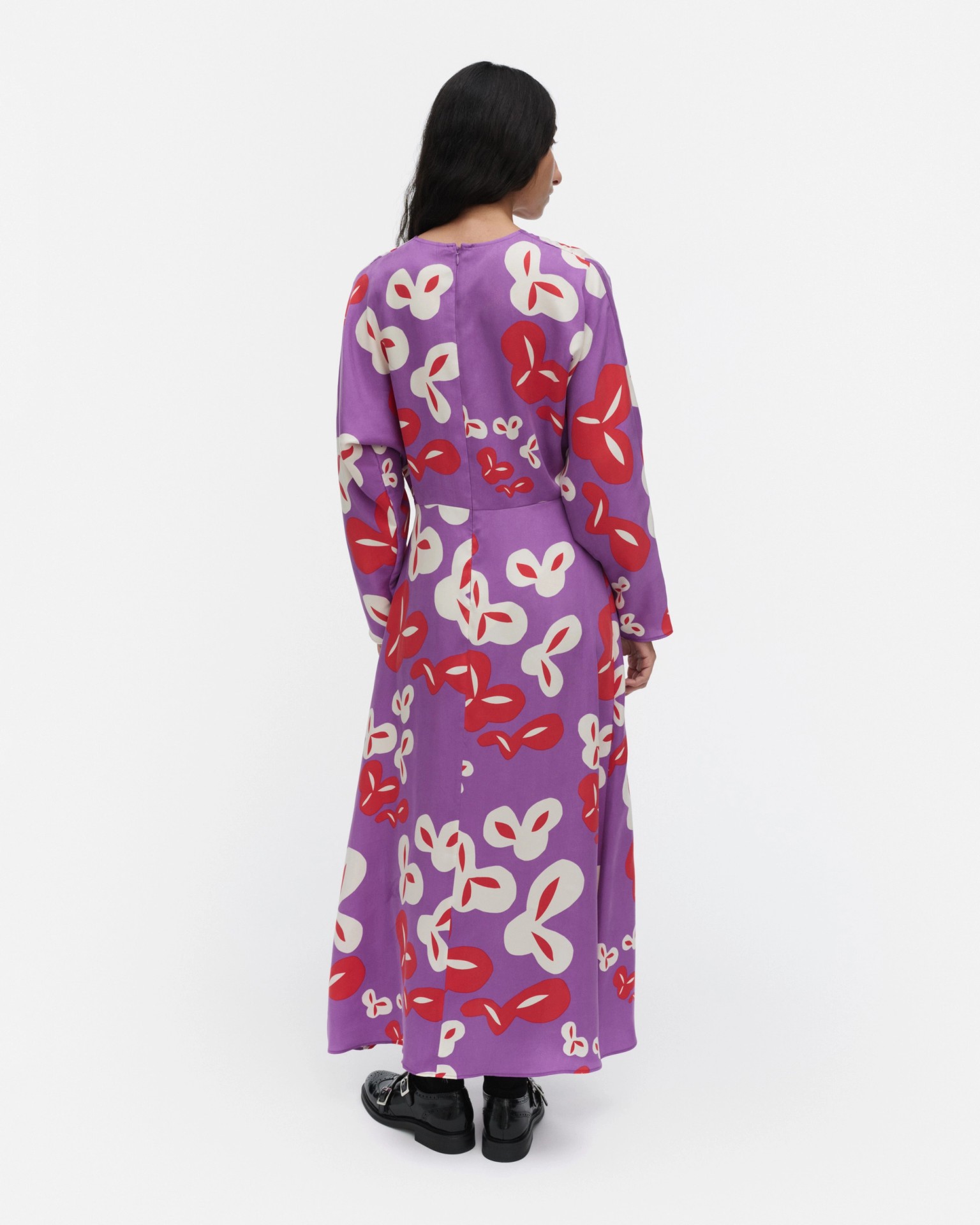 Rytmi Poiminto, Dress, purple, off white, red,