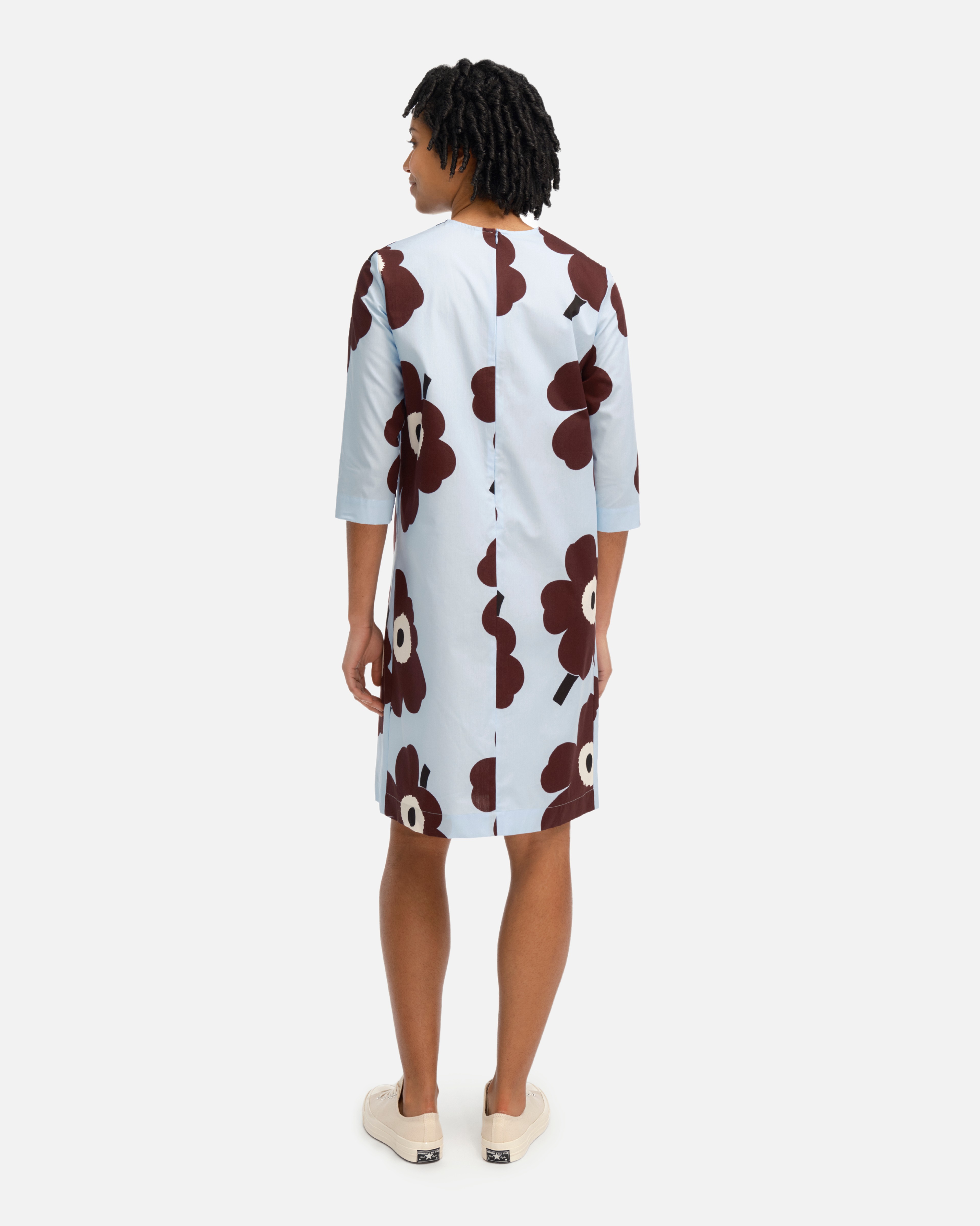 Tähtitarha Juhla Unikko -puuvillapopliinimekko