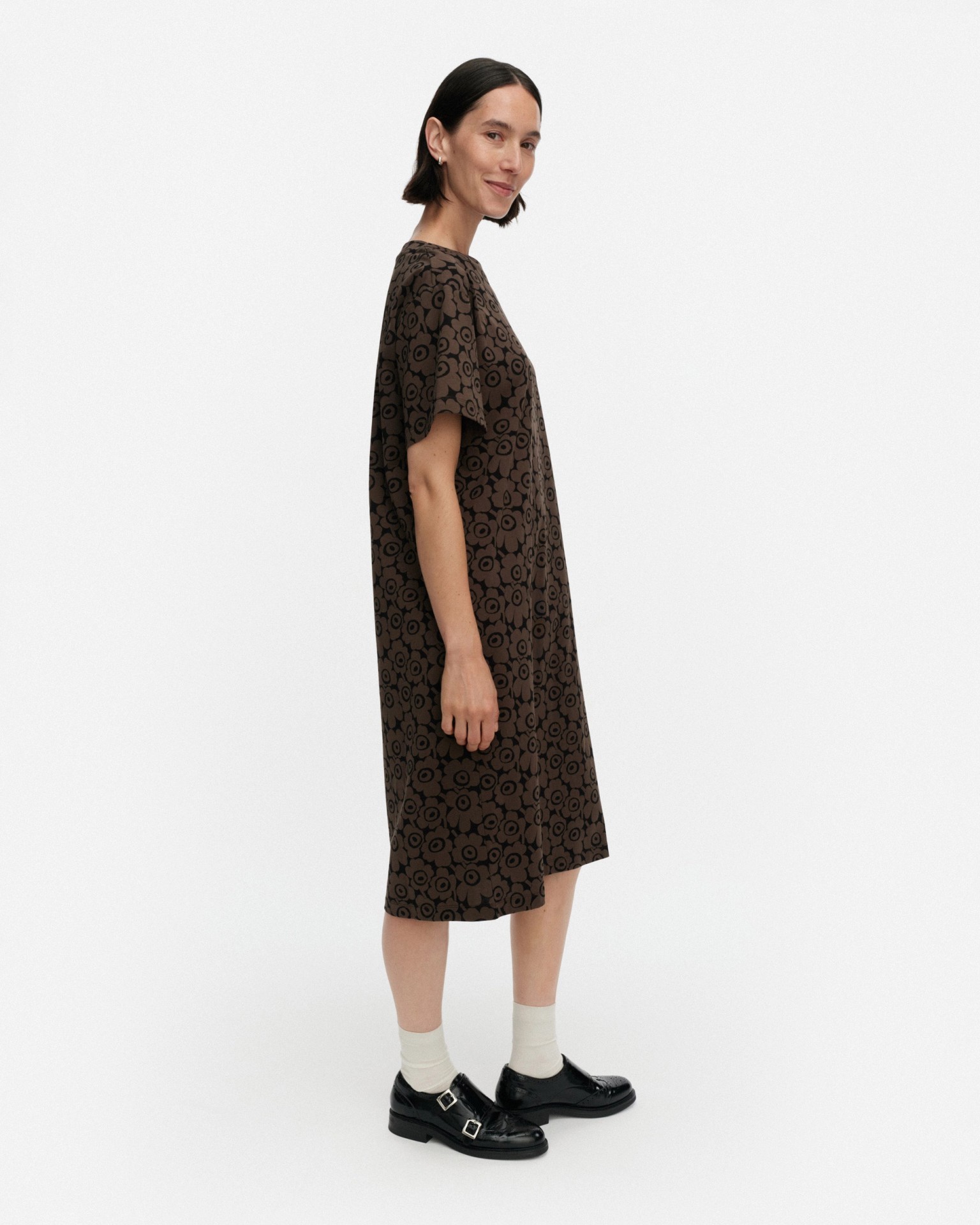 Joku Unikko, Dress, brown, black,
