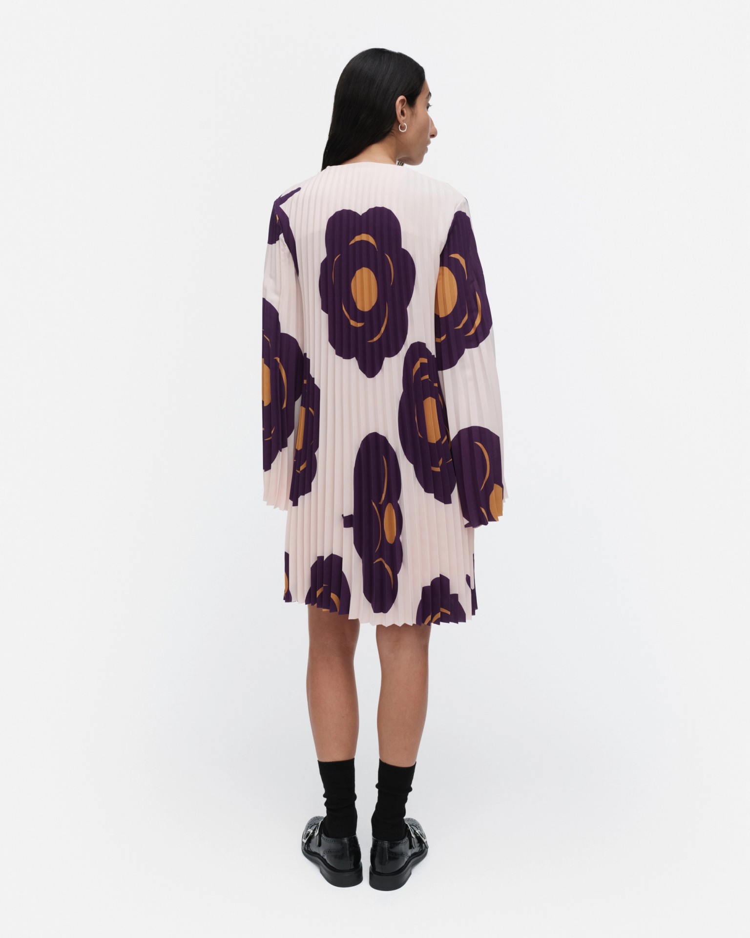 Frosti Tumma, Dress, light pink, dark violet, brown,