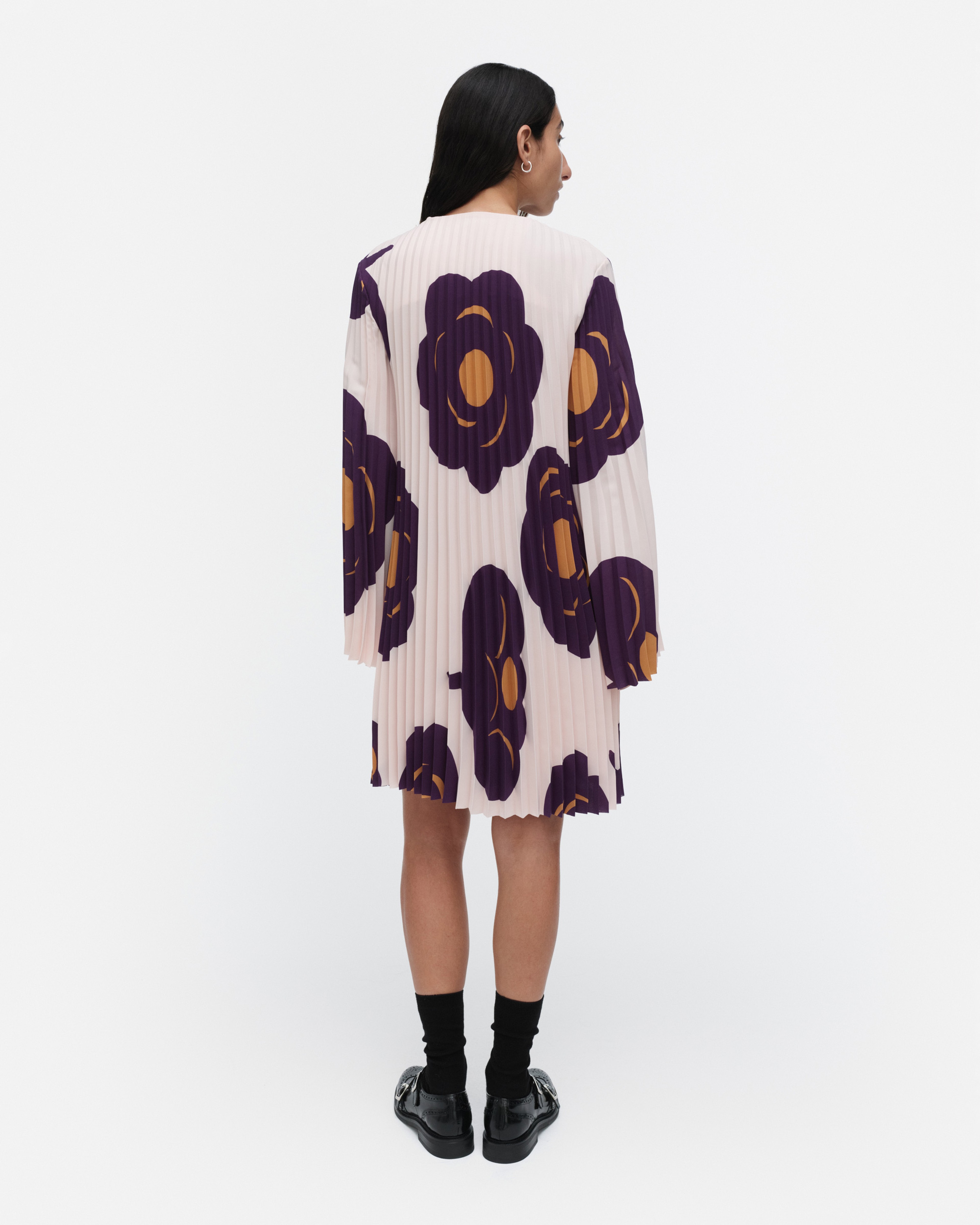 Frosti Tumma, Dress, light pink, dark violet, brown,
