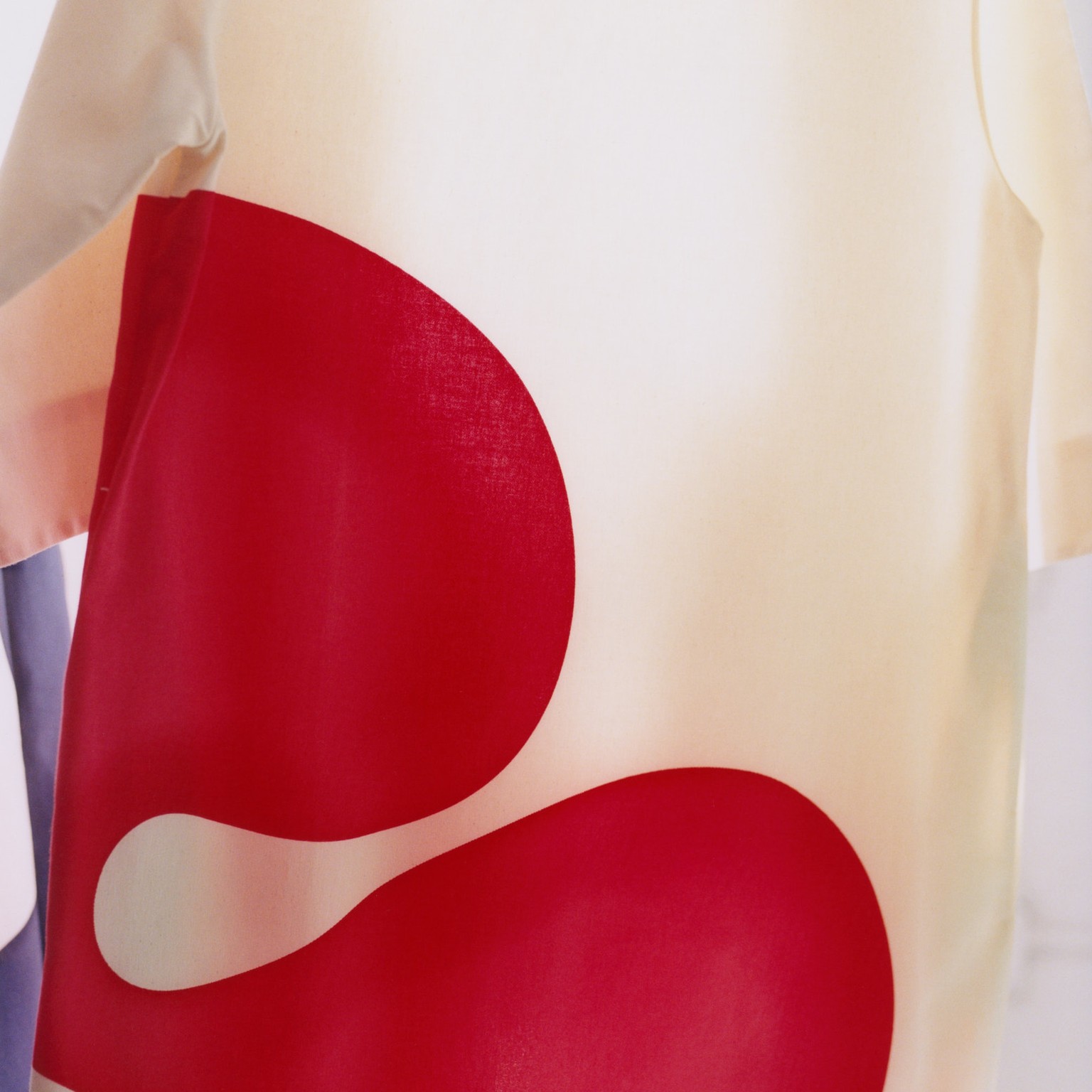 Close up of dress with Landon Metz art.