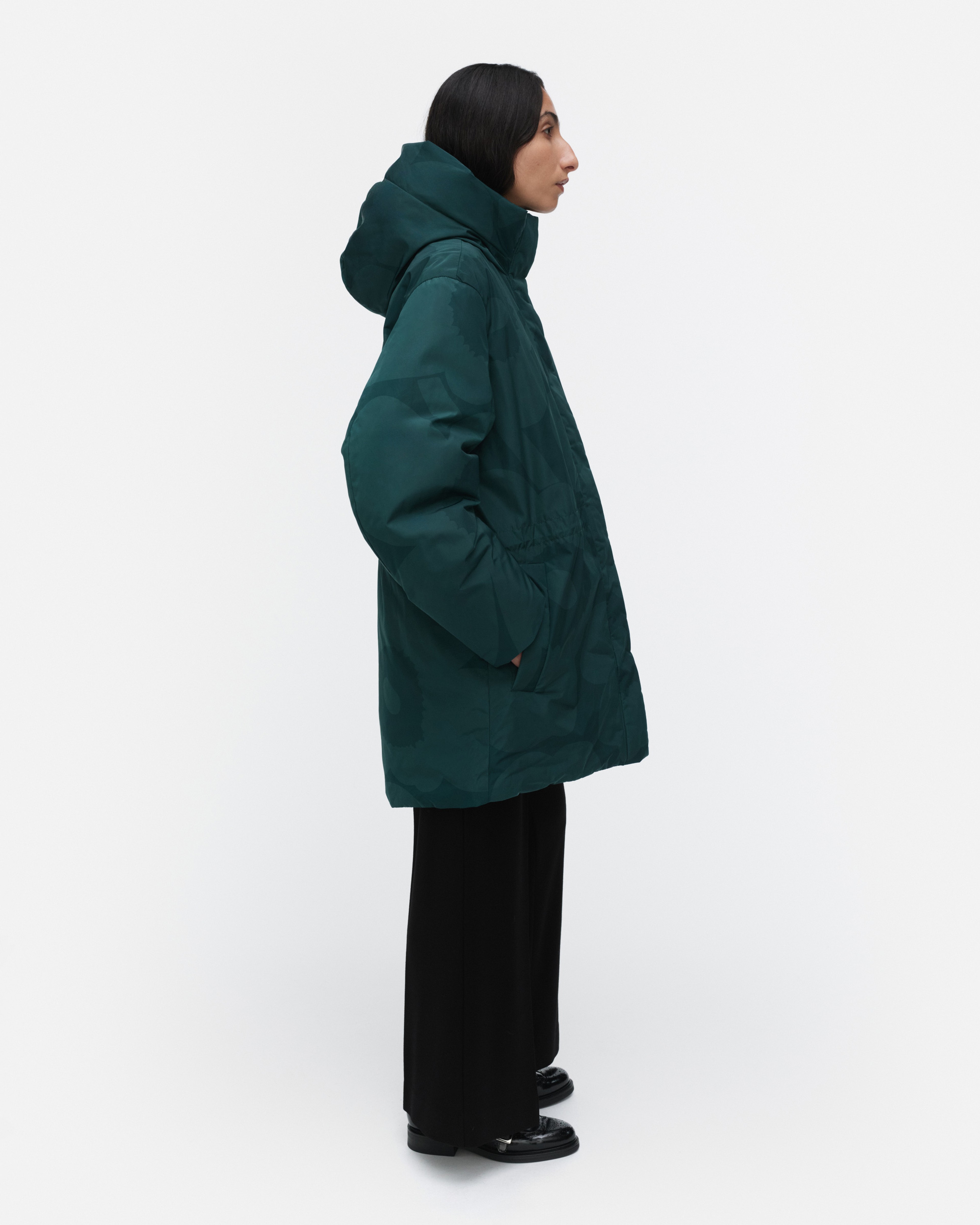 Käännös Unikko, Down coat, dark green, green,