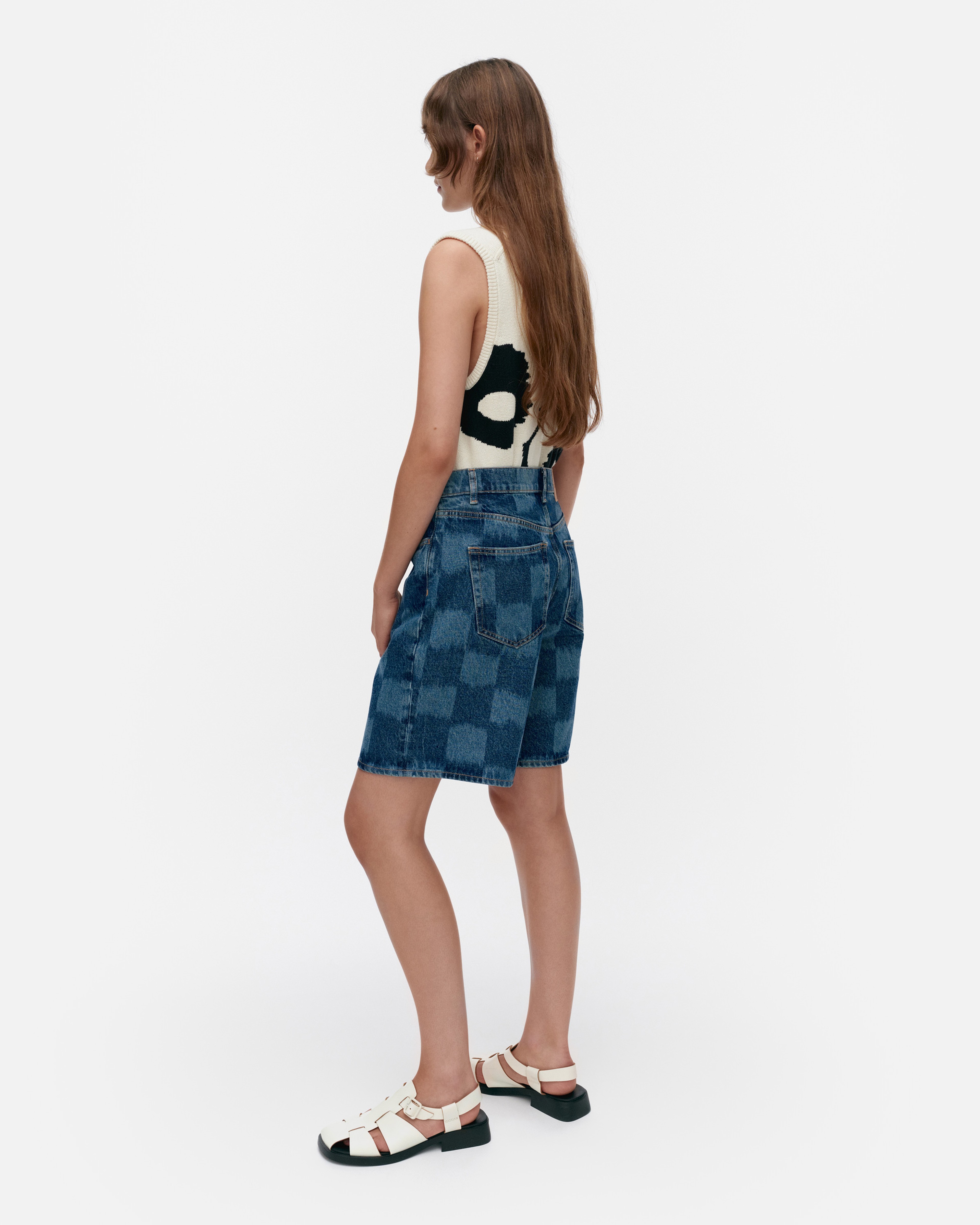 Maridenim Marssi Jäkälä, Jean shorts, mid indigo,