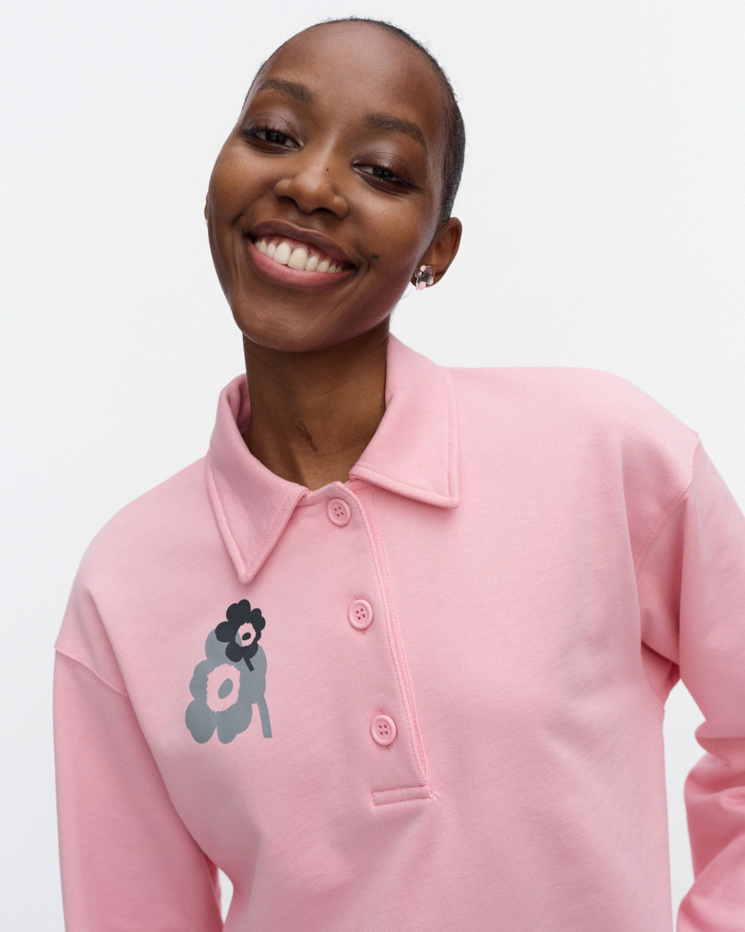 Toiminta Unikko Placement Kioski sweatshirt light pink, grey
