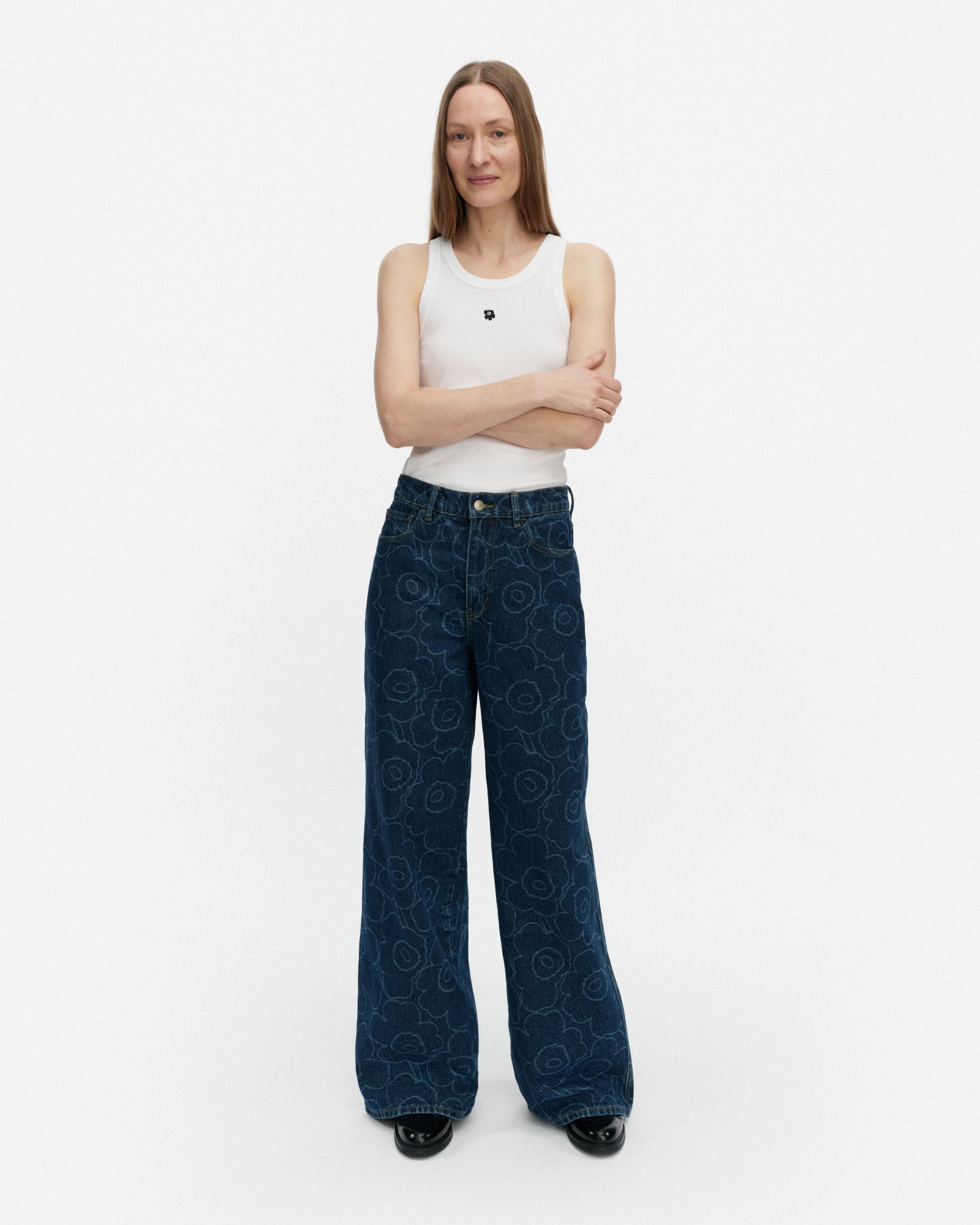 Maridenim Wide Piirto Unikko Jeans | Marimekko
