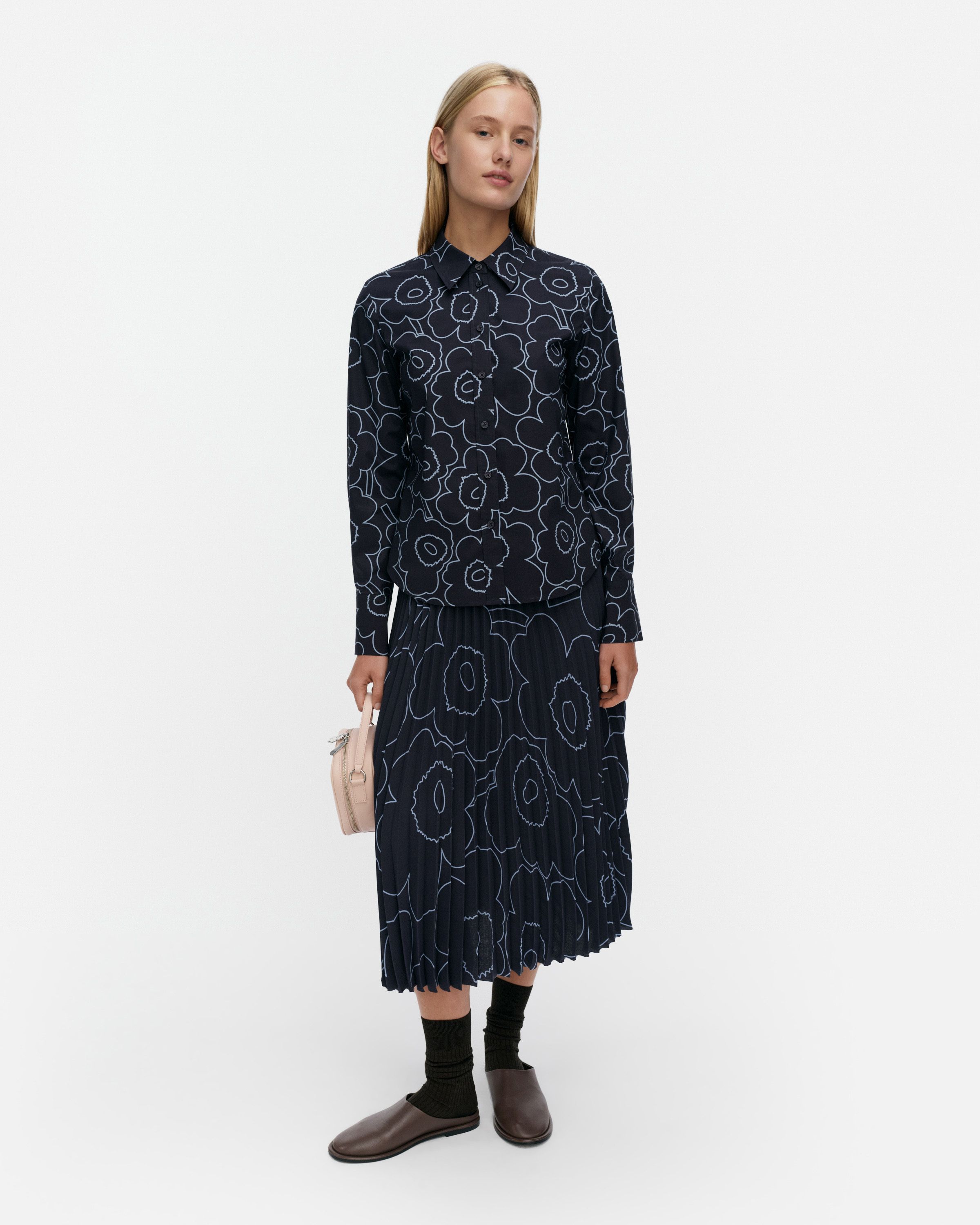 Myy Unikko skirt black, dark grey | Marimekko