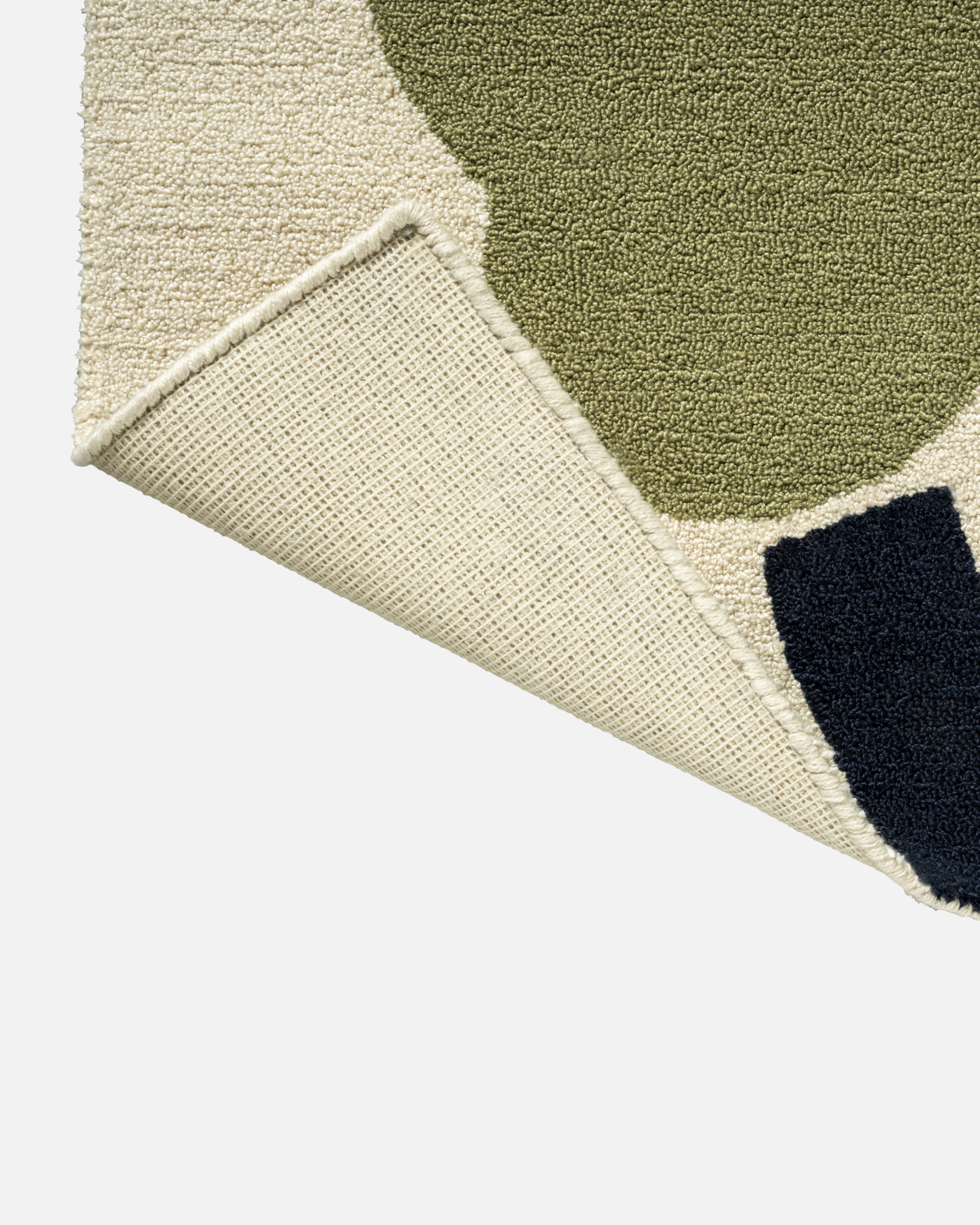 Unikko Outdoor, Rug 160 x 230 cm, white, sage, orange, dk.blue,