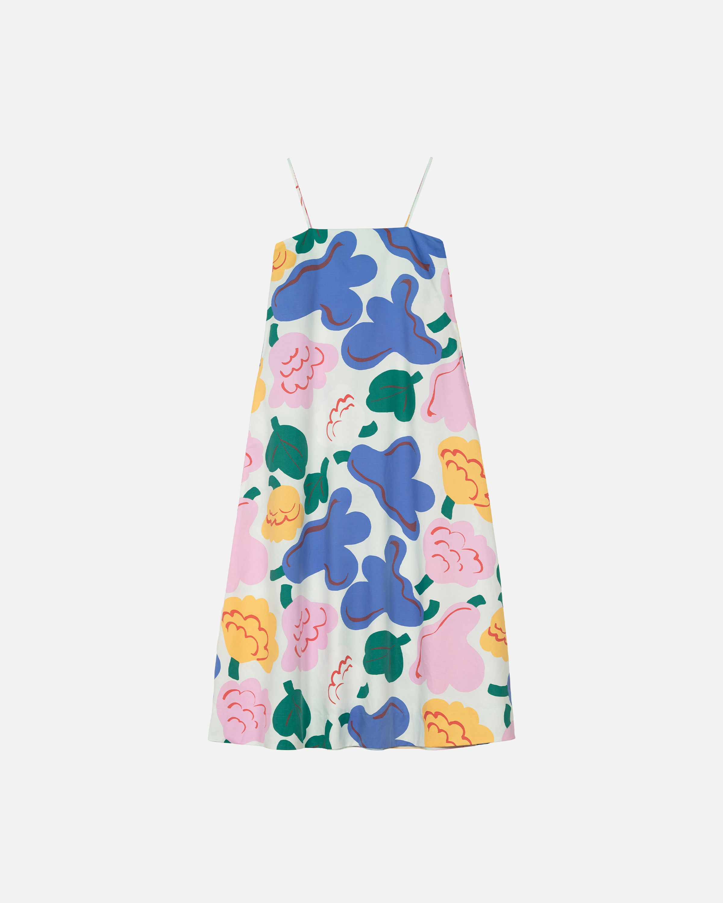 Huvittaa Kukasta Kukkaan Dress light green, green, blue | Marimekko