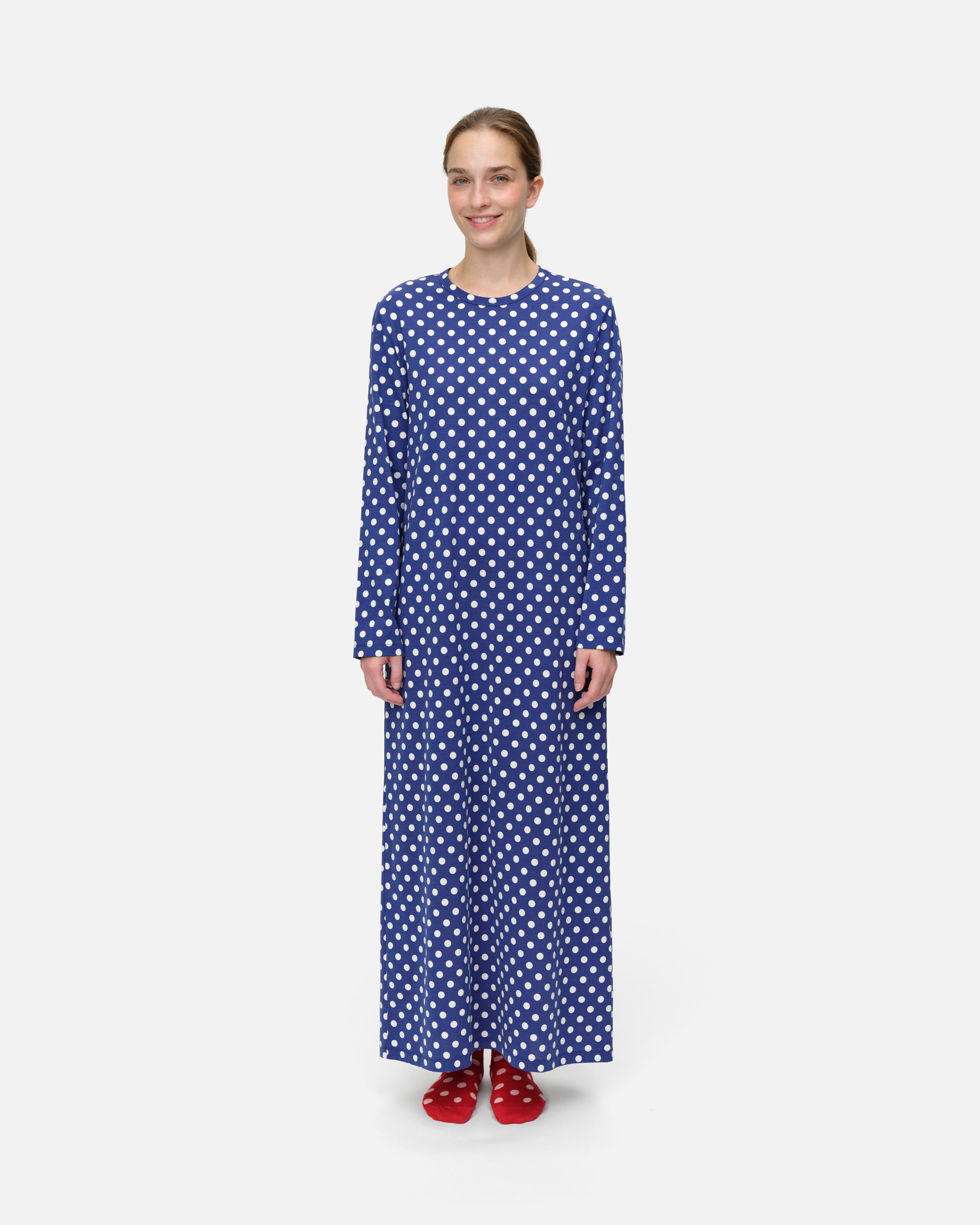 Kivikko Pallo, Nightgown, off white, dark blue,