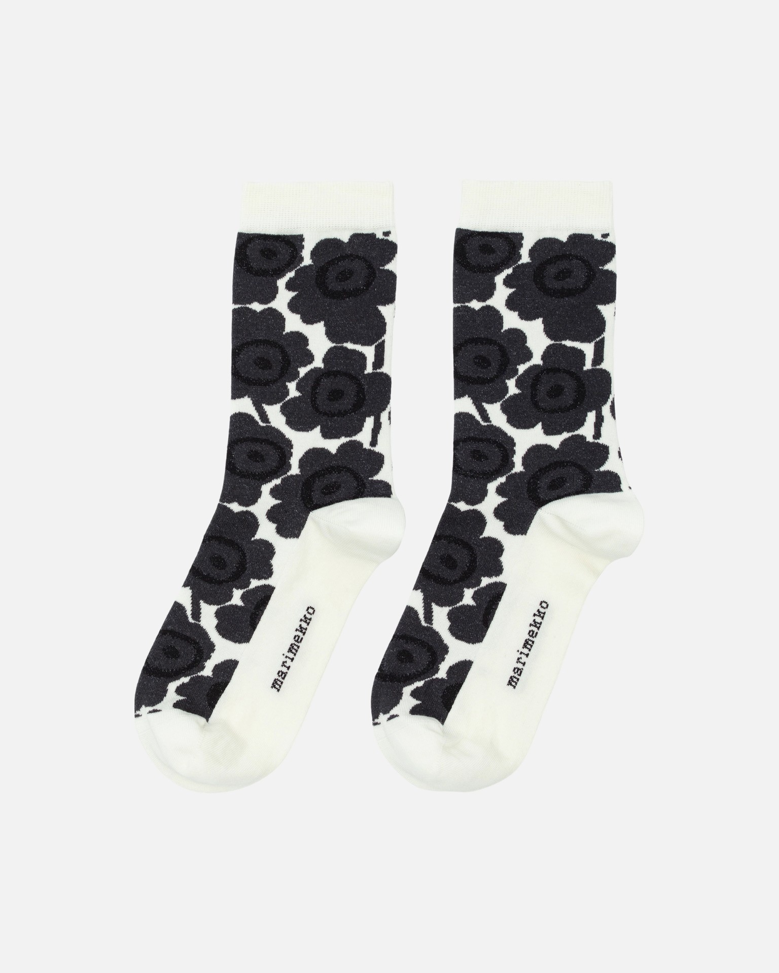 Linjaus Unikko, Socks, black, white,