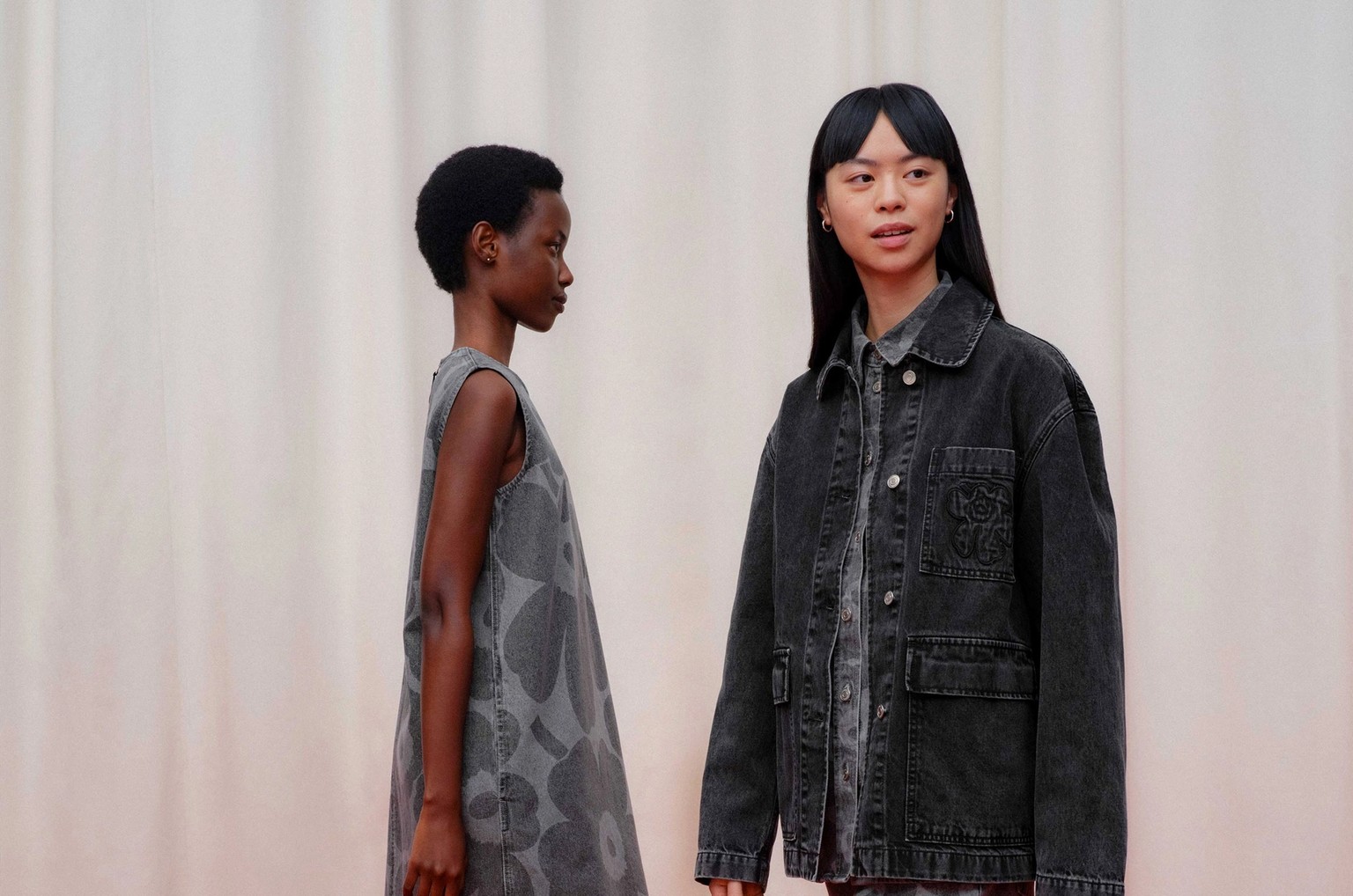 Models wearing Marimekko Maridenim.