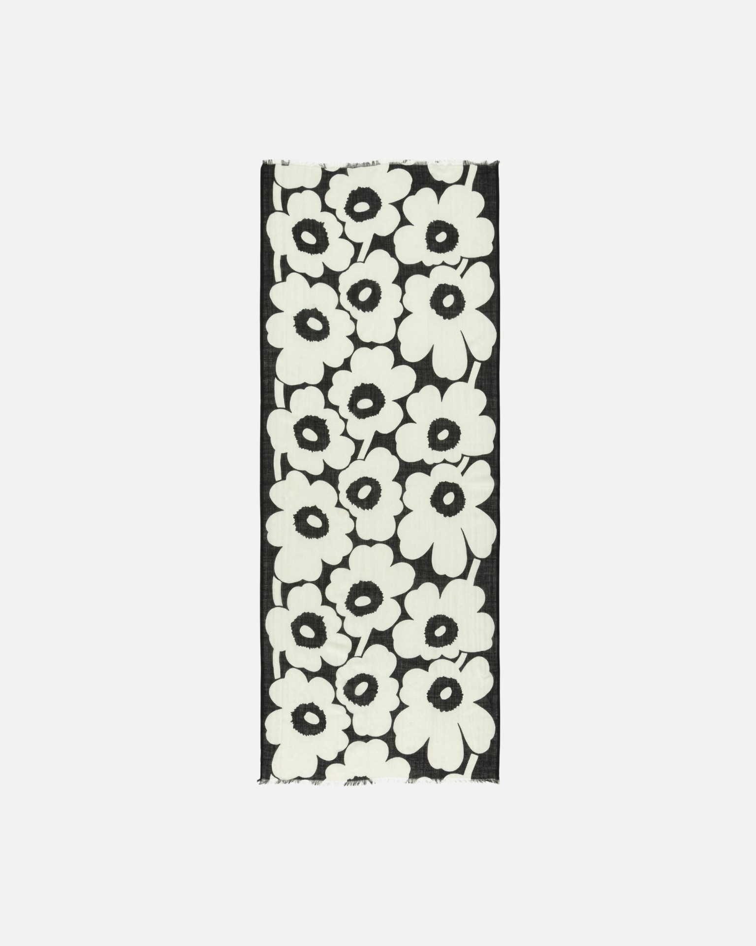 Fiore Unikko, Scarf, off white, black,