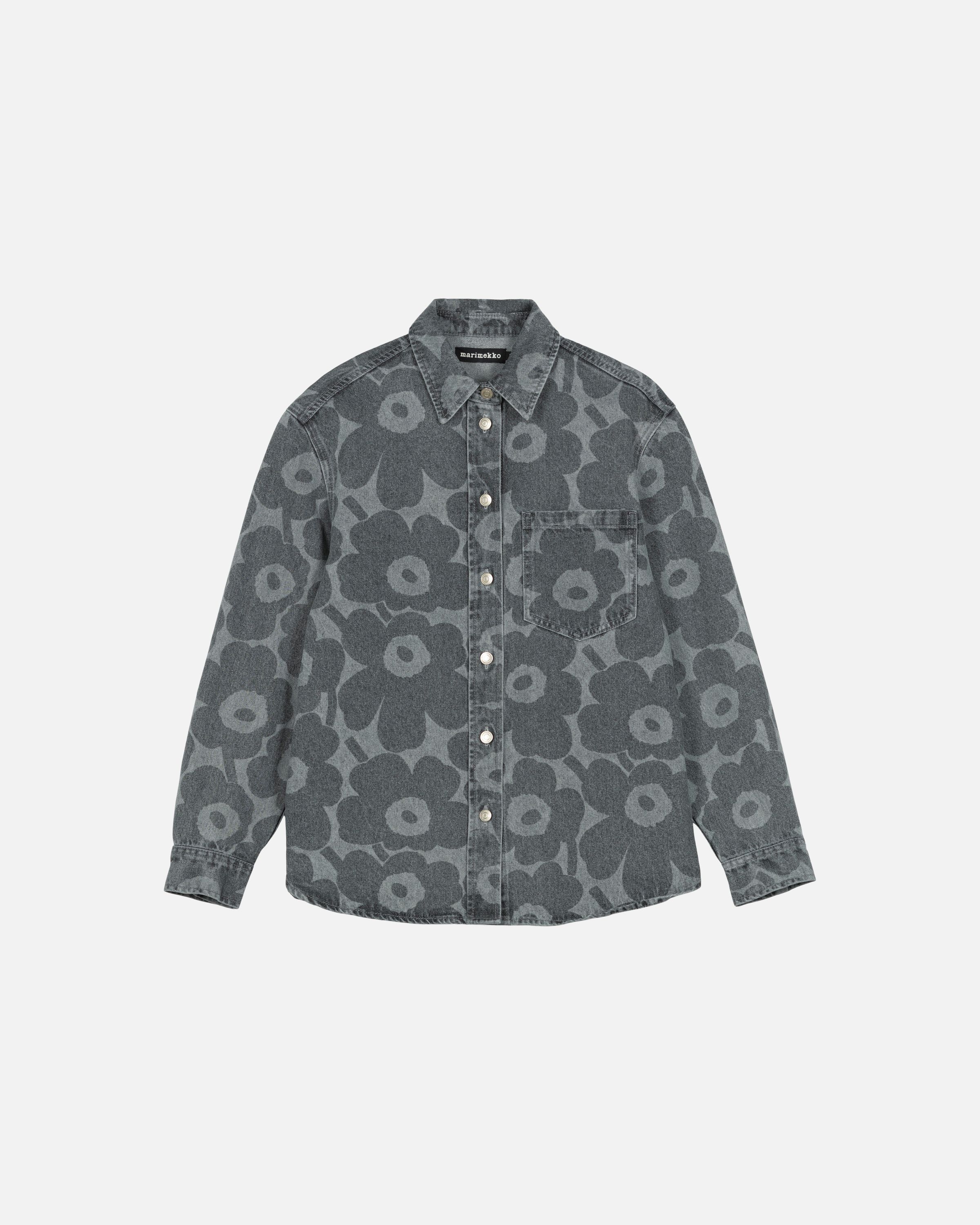 Maridenim Vaihe Unikko Denim shirt | Marimekko