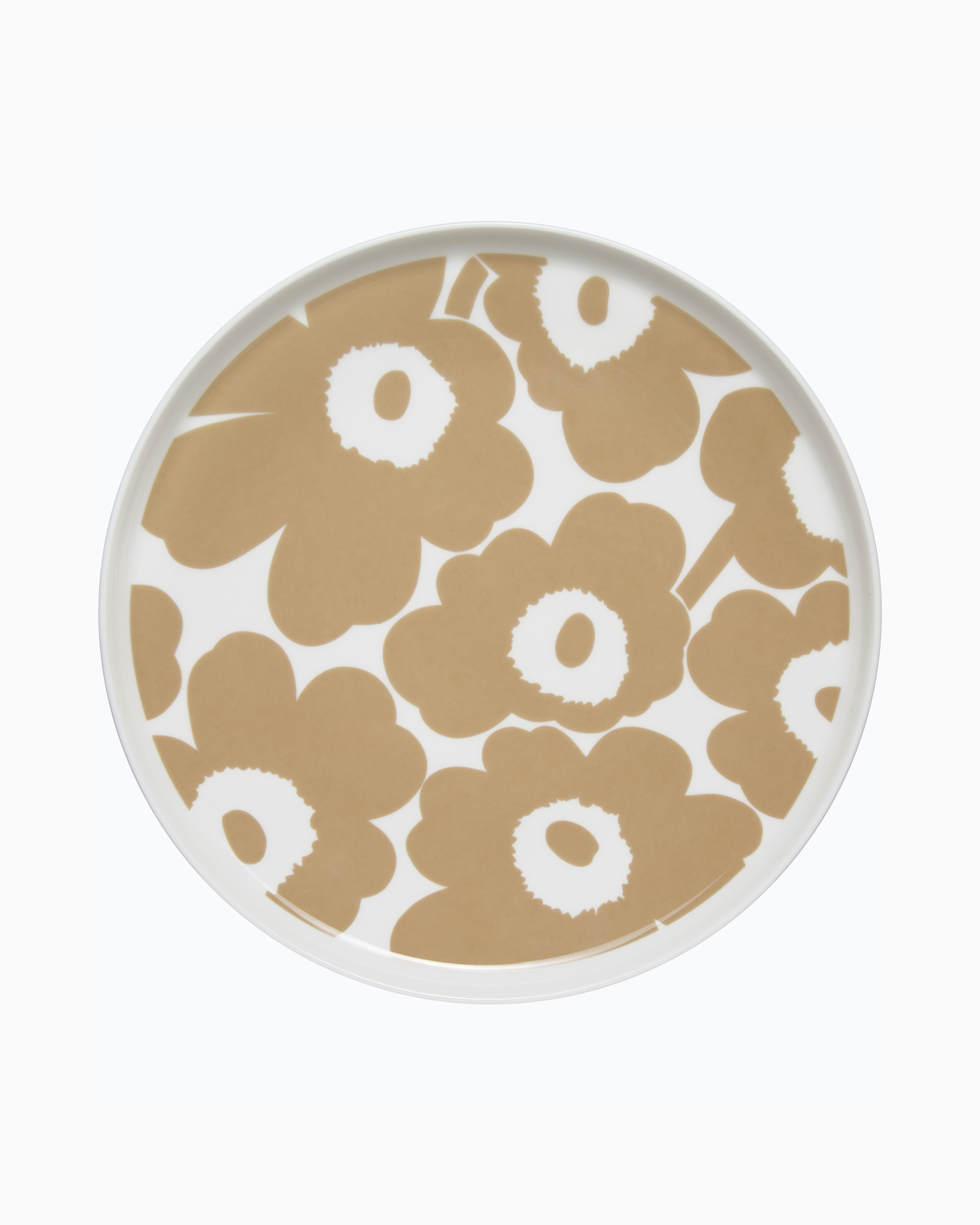 Unikko, Dinner plate, white,beige,
