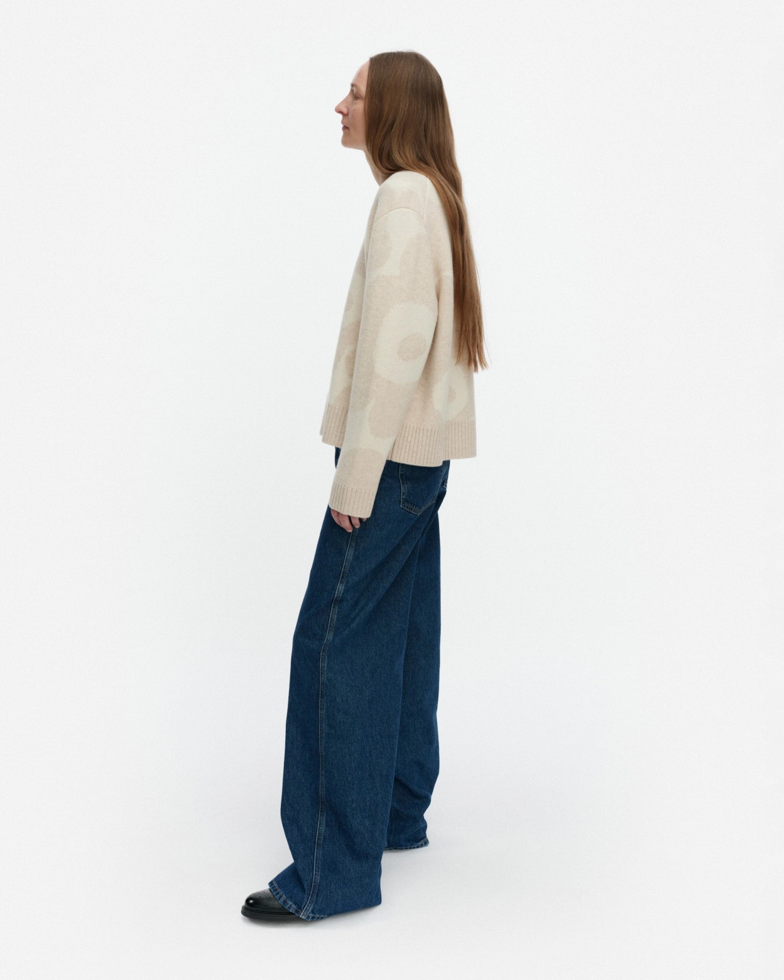 RWS Virtaus Unikko, Knitted wool pullover, white, off white,