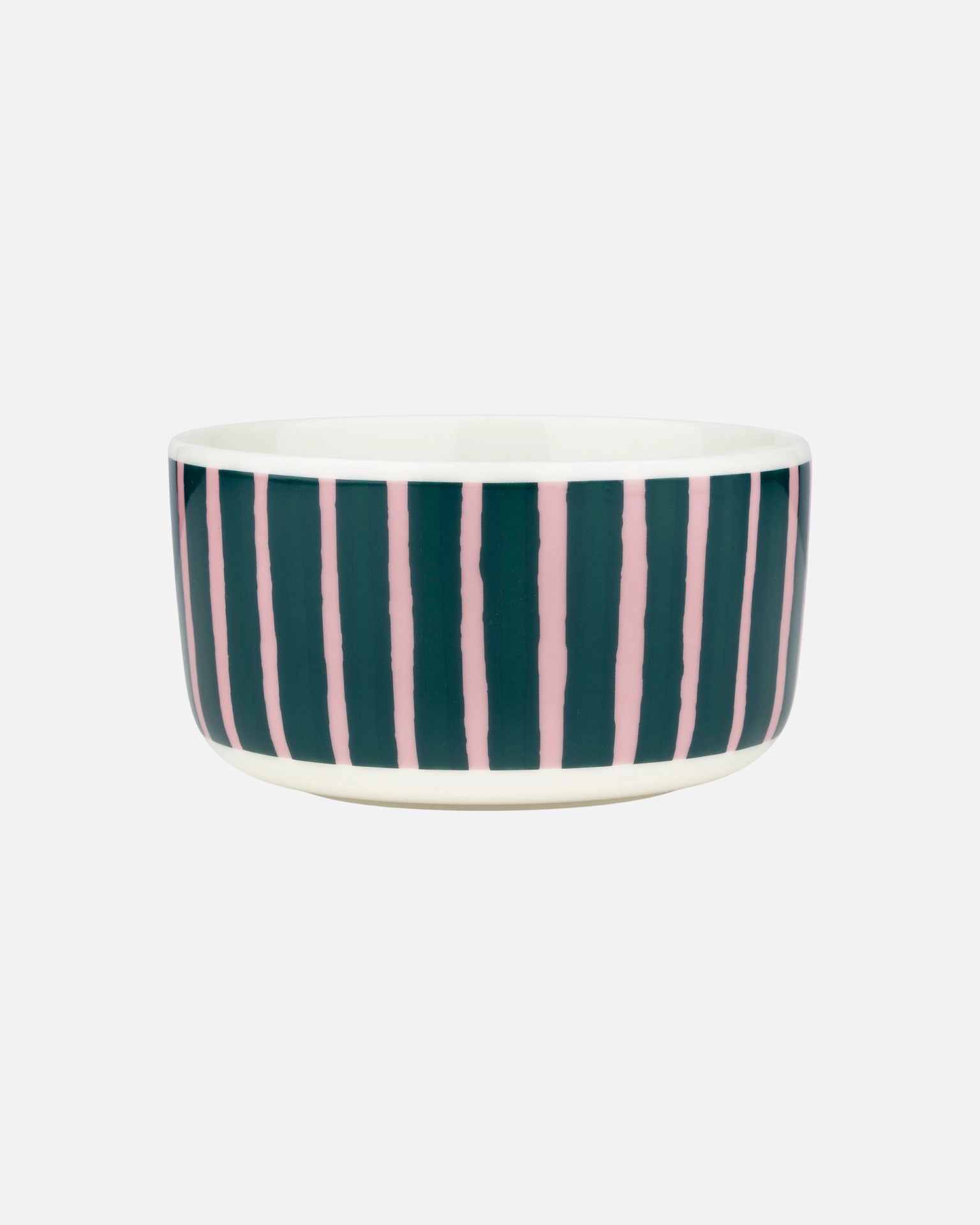 Oiva / Piccolo, Bowl, white, pink, dk.green,