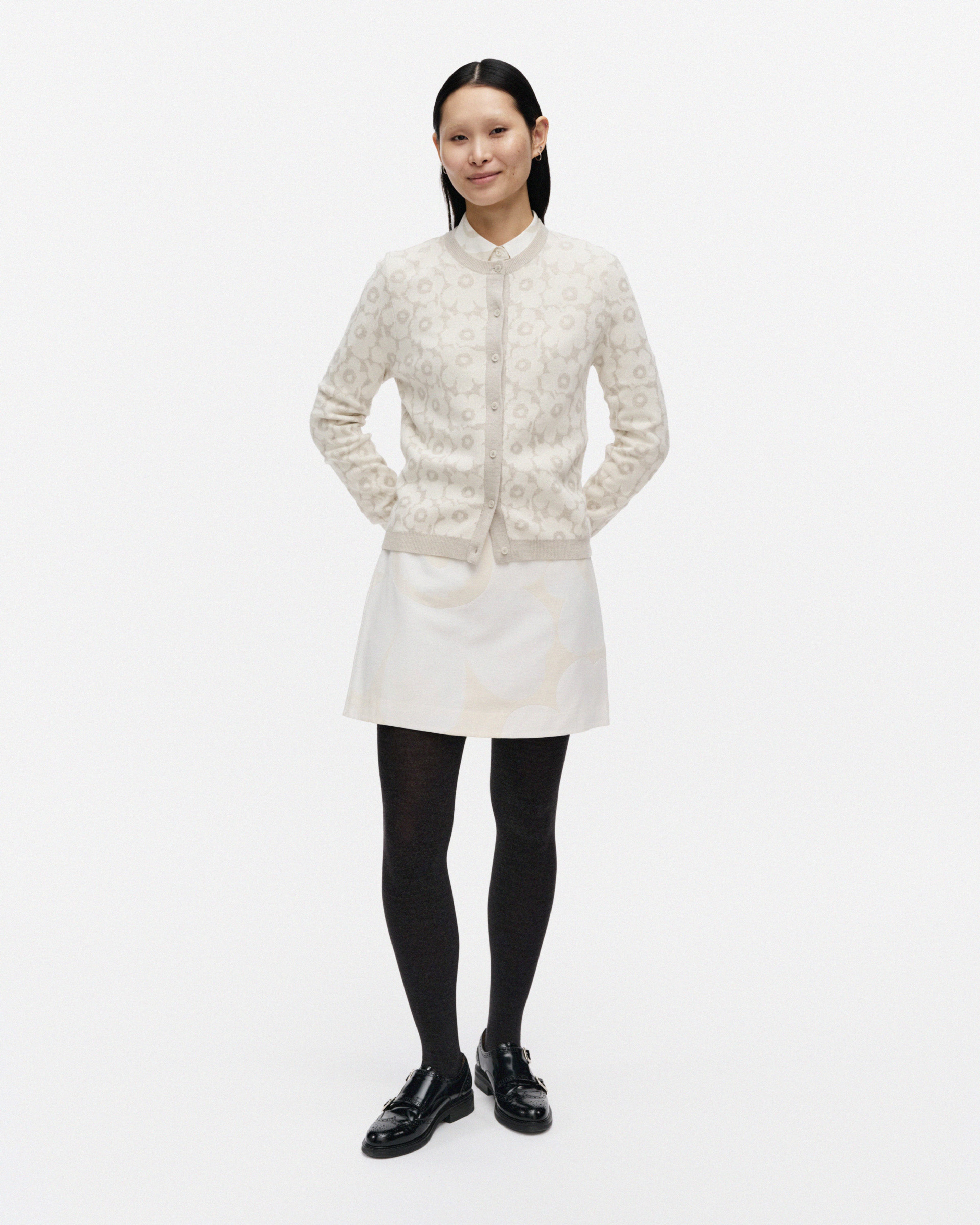 Kirjasto Unikko, Skirt, white, off white,